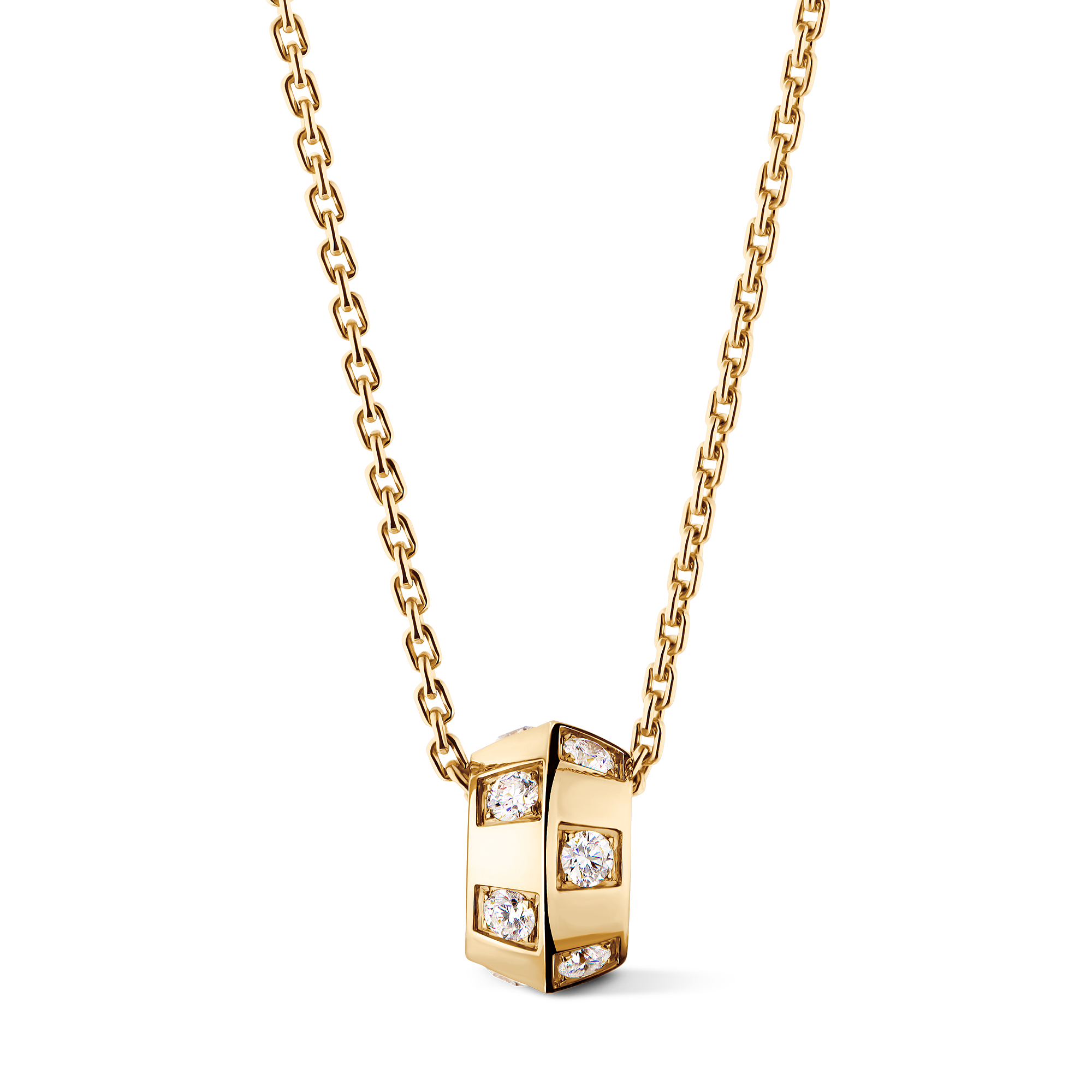 Le Damier de Louis Vuitton Pendant, Yellow Gold and Diamonds - 1