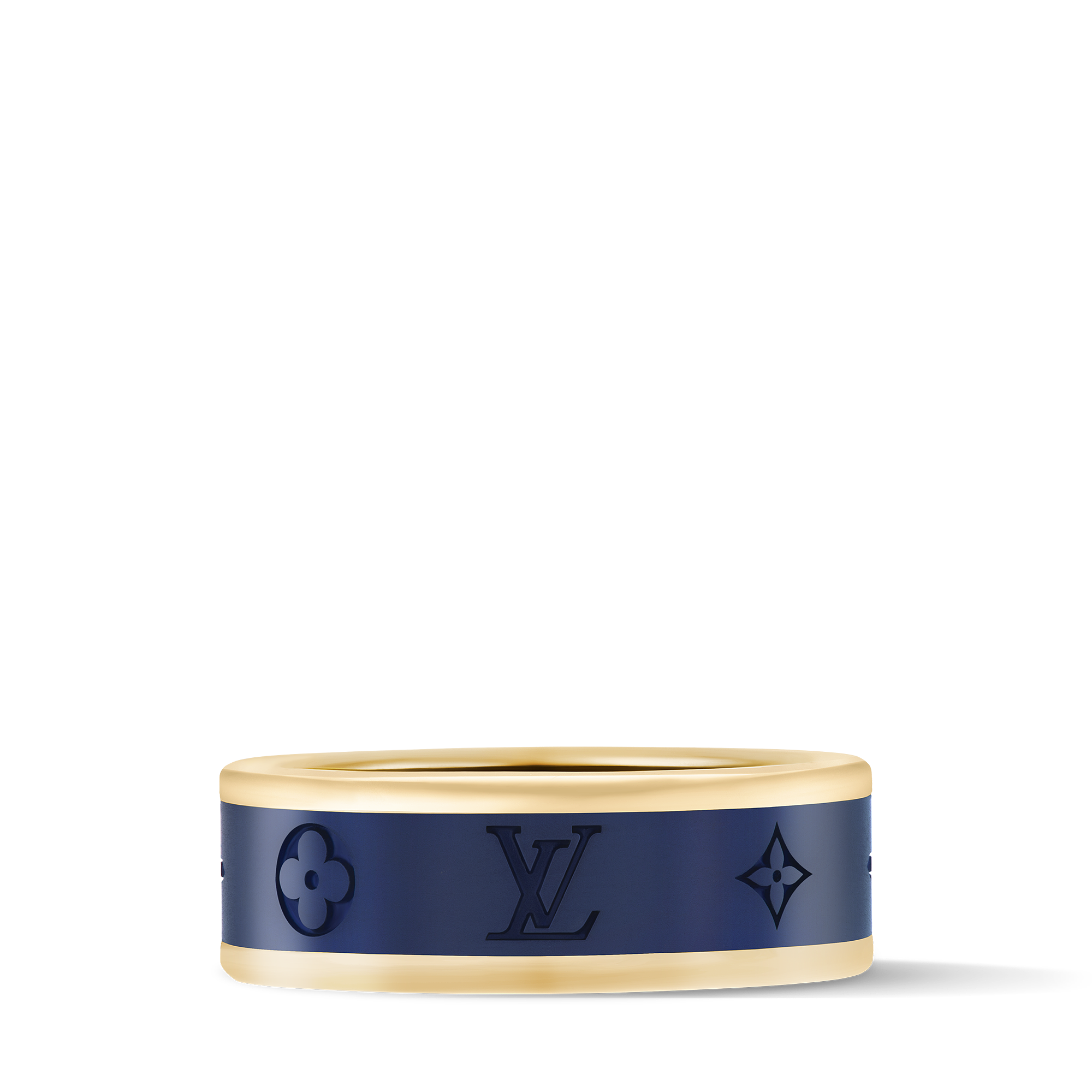 LES GASTON VUITTON 18K Gold Titanium Small Ring - 3