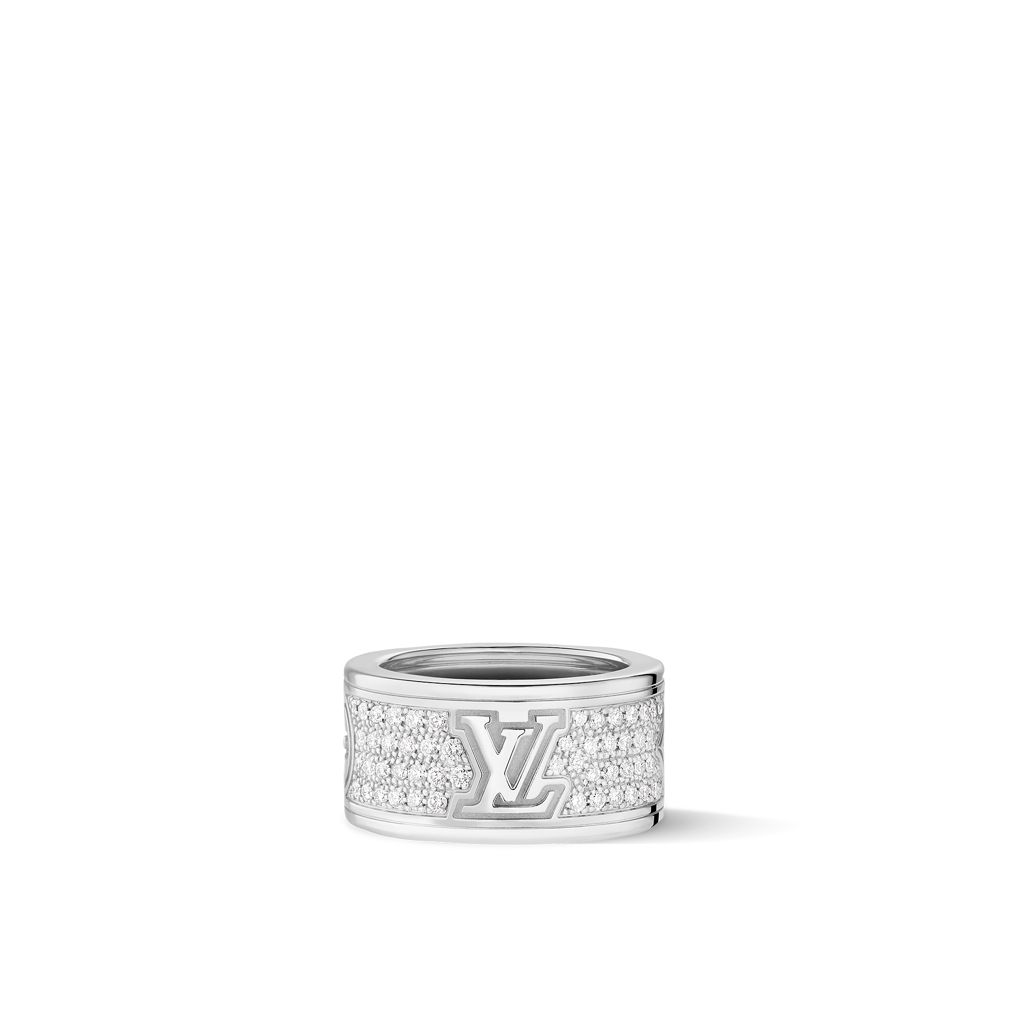 LES GASTONS VUITTON 18K Gold Diamond Large Ring - 3