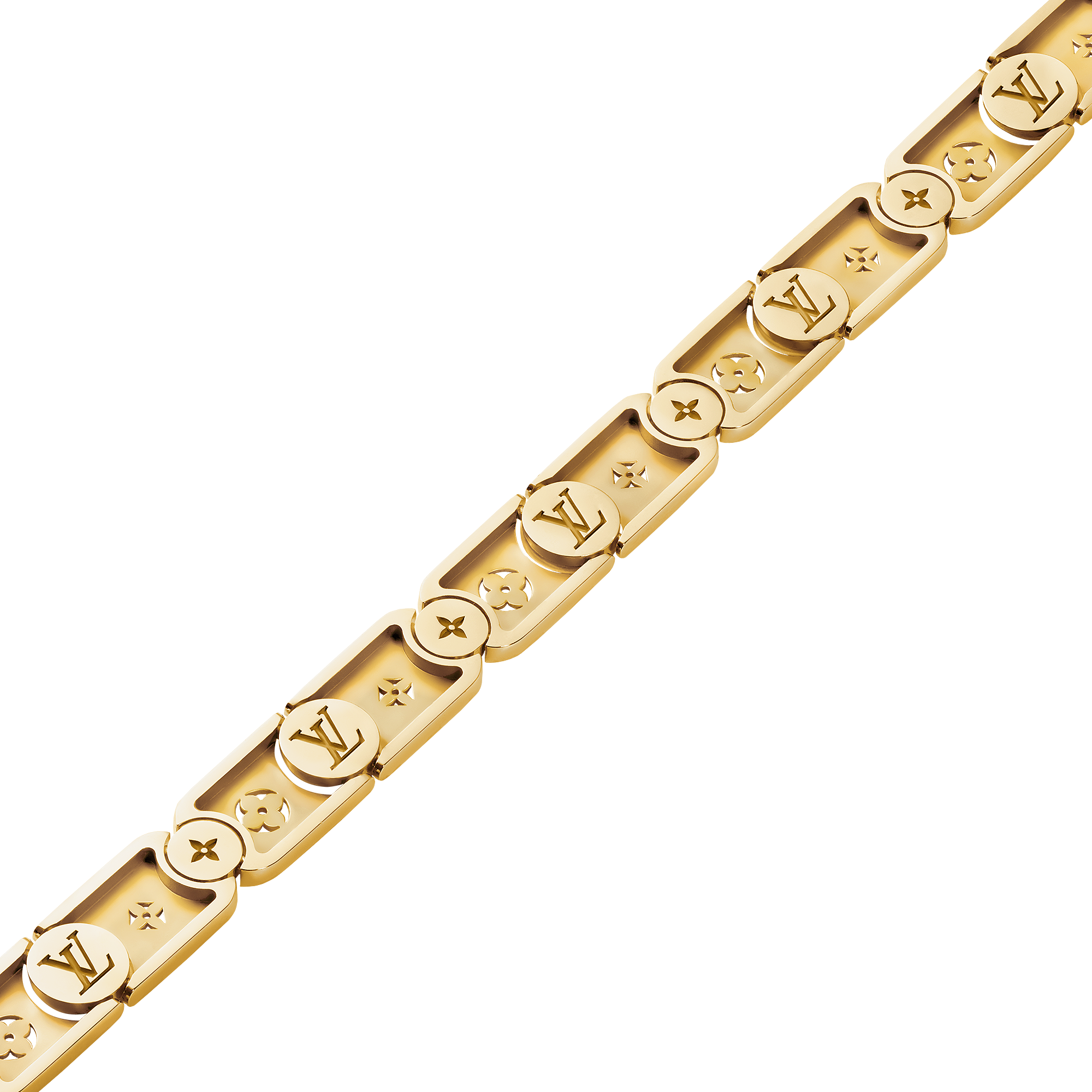 LES GASTONS VUITTON GOURMETTE 18K gold bracelet - 5