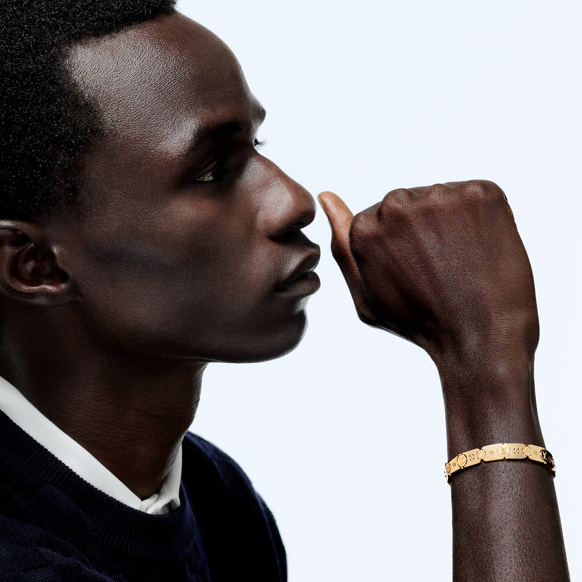 LES GASTONS VUITTON GOURMETTE 18K gold bracelet - 6