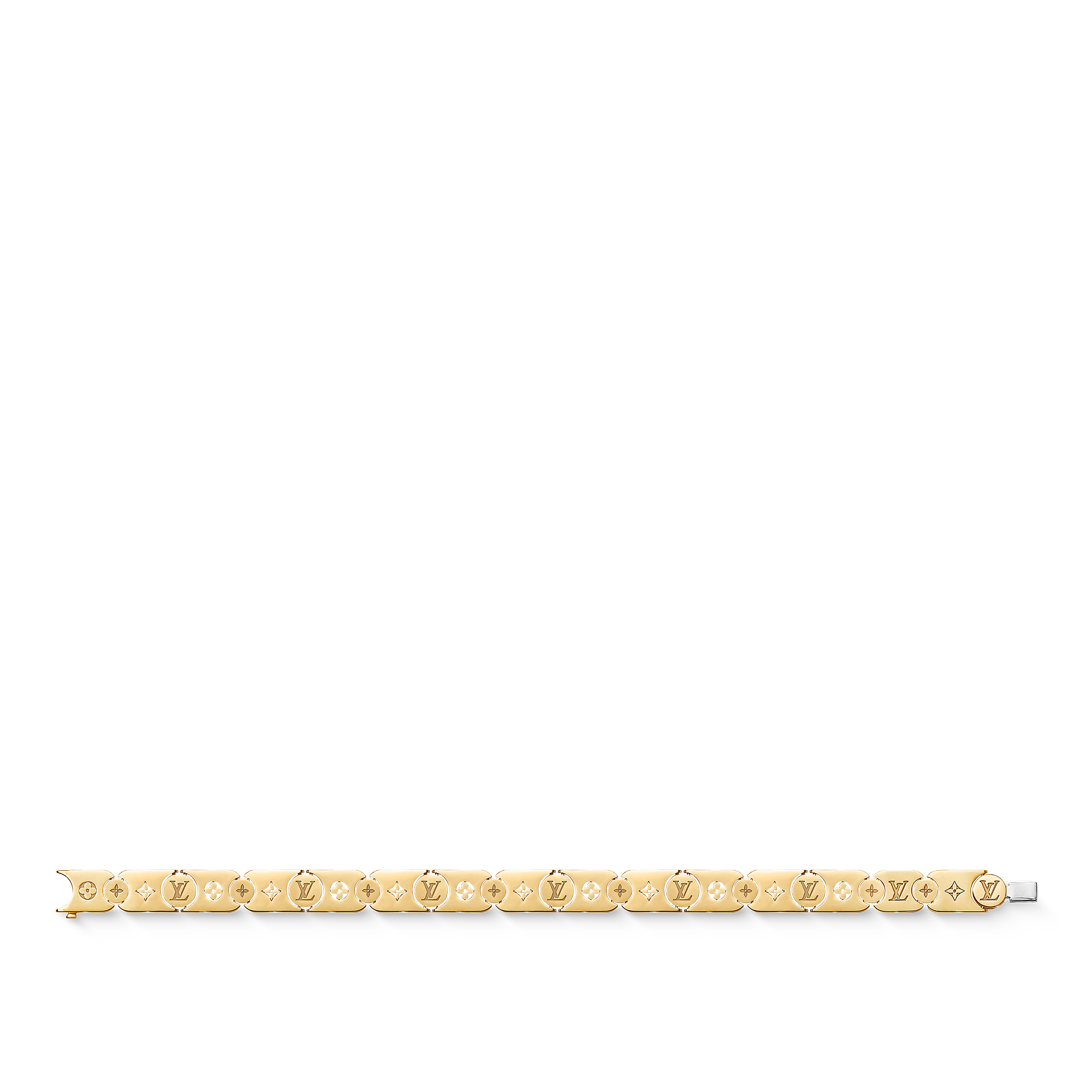 LES GASTONS VUITTON GOURMETTE 18K gold bracelet - 4