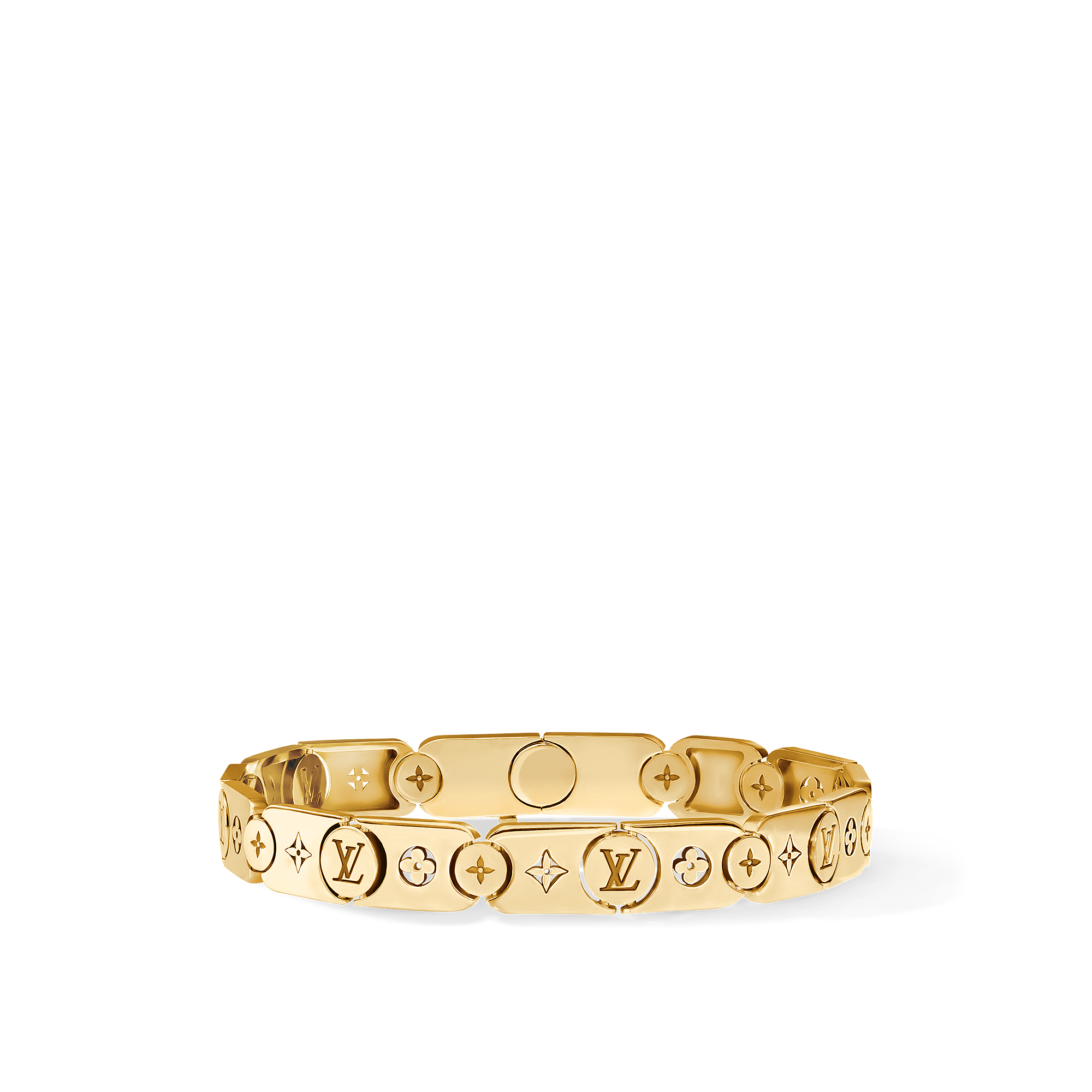LES GASTONS VUITTON GOURMETTE 18K gold bracelet - 3