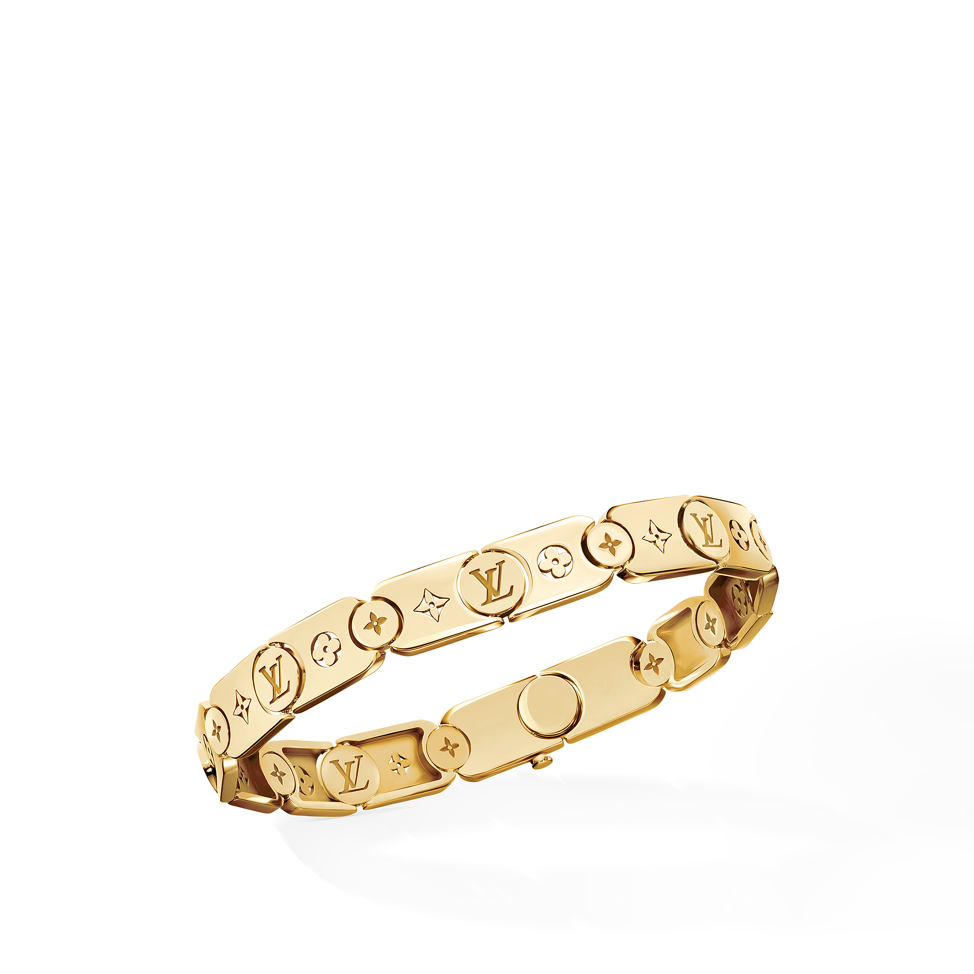 LES GASTONS VUITTON GOURMETTE 18K gold bracelet - 1