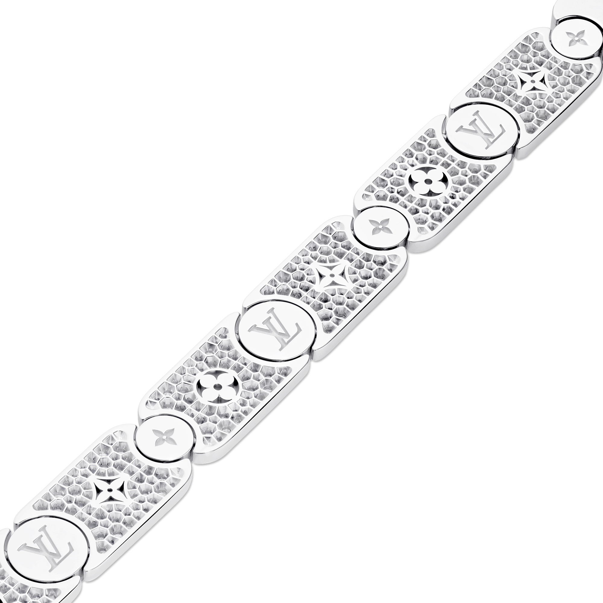 LES GASTONS VUITTON MASTERPIECE GOURMETTE 18K Gold Diamond Bracelet - 5