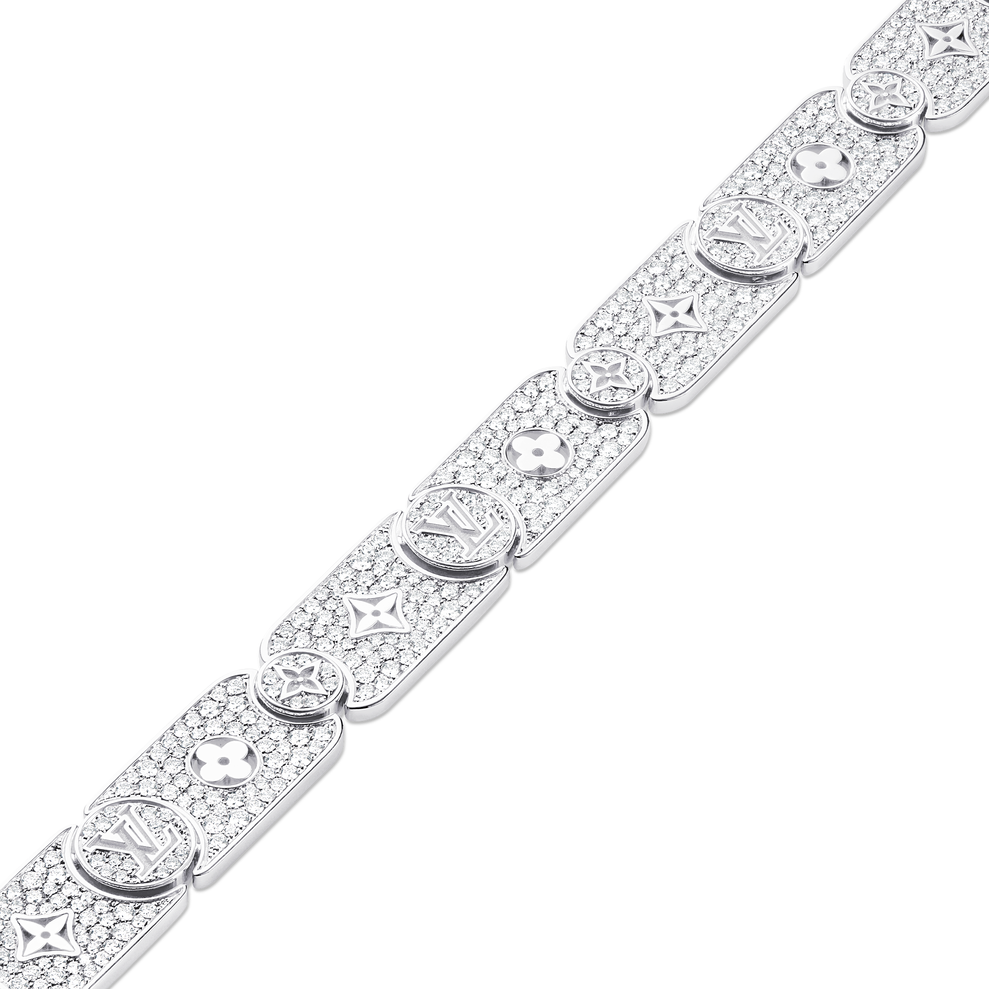 LES GASTONS VUITTON MASTERPIECE GOURMETTE 18K Gold Diamond Bracelet - 4
