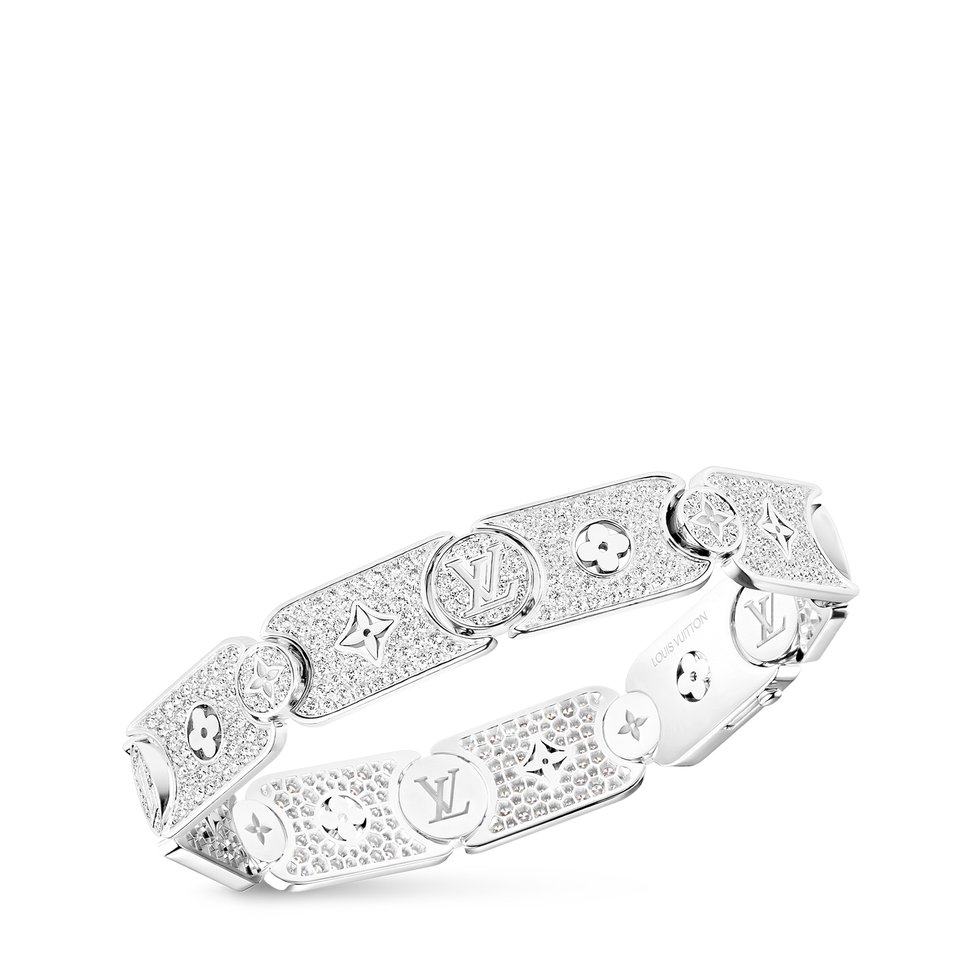 LES GASTONS VUITTON MASTERPIECE GOURMETTE 18K Gold Diamond Bracelet - 3