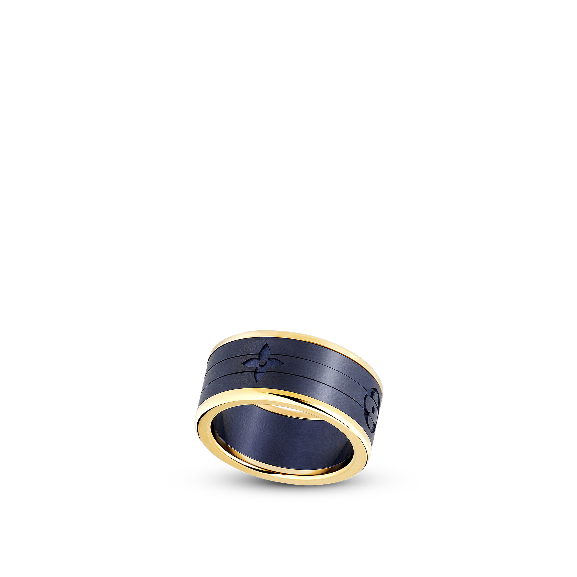 LES GASTONS VUITTON PUZZLE 18K Gold Titanium Ring - 5