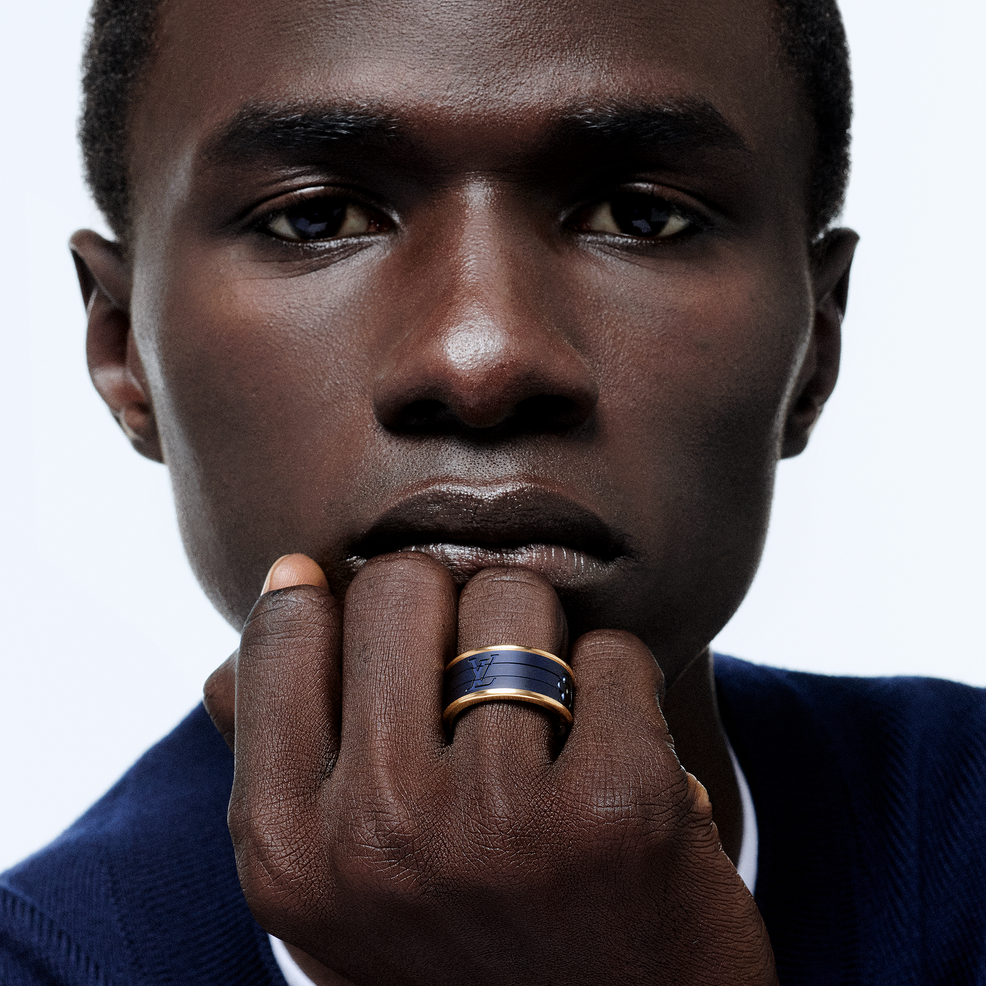 LES GASTONS VUITTON PUZZLE 18K Gold Titanium Ring - 2