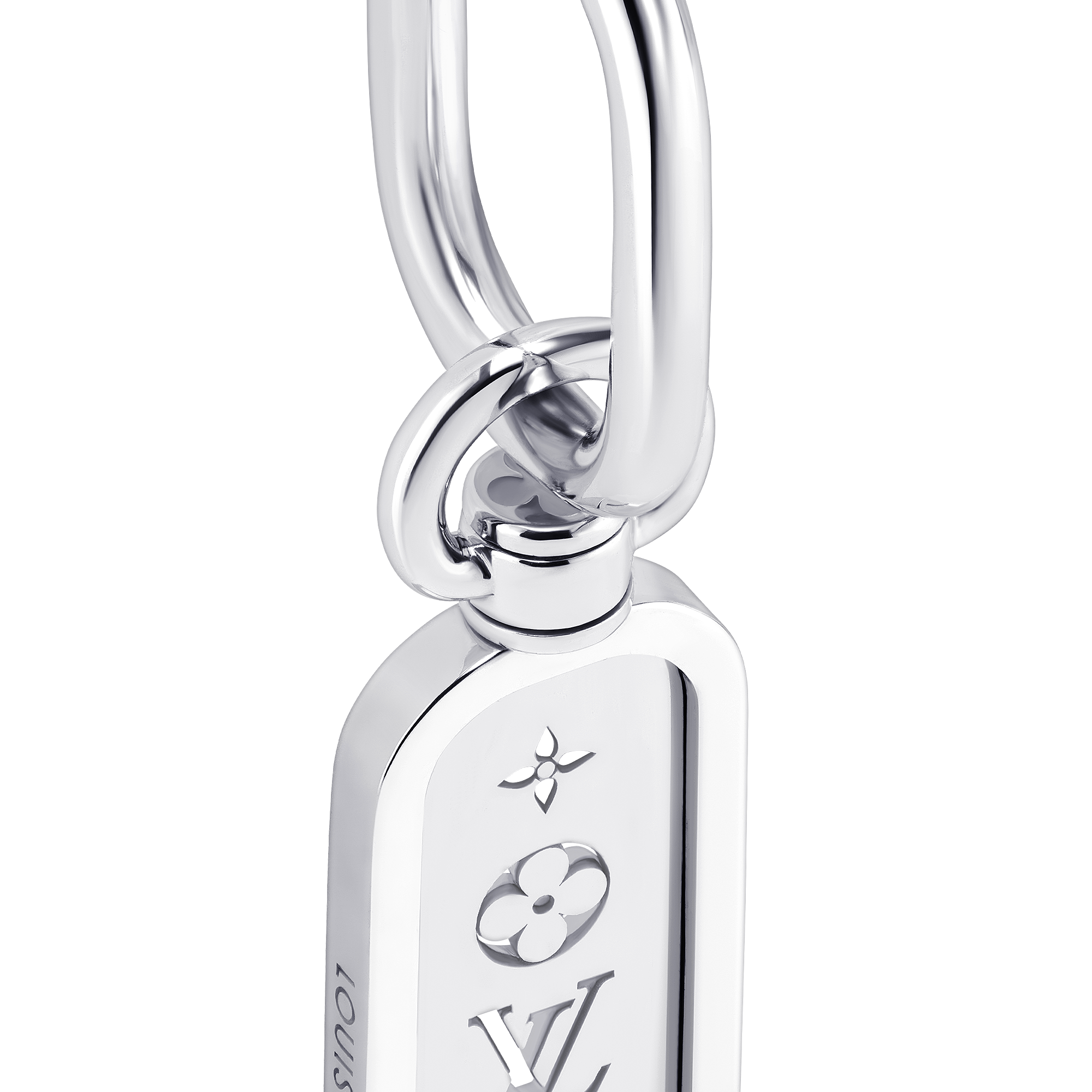 LES GASTONS VUITTON TAG SINGLE HOOP 18K gold earrings - 4