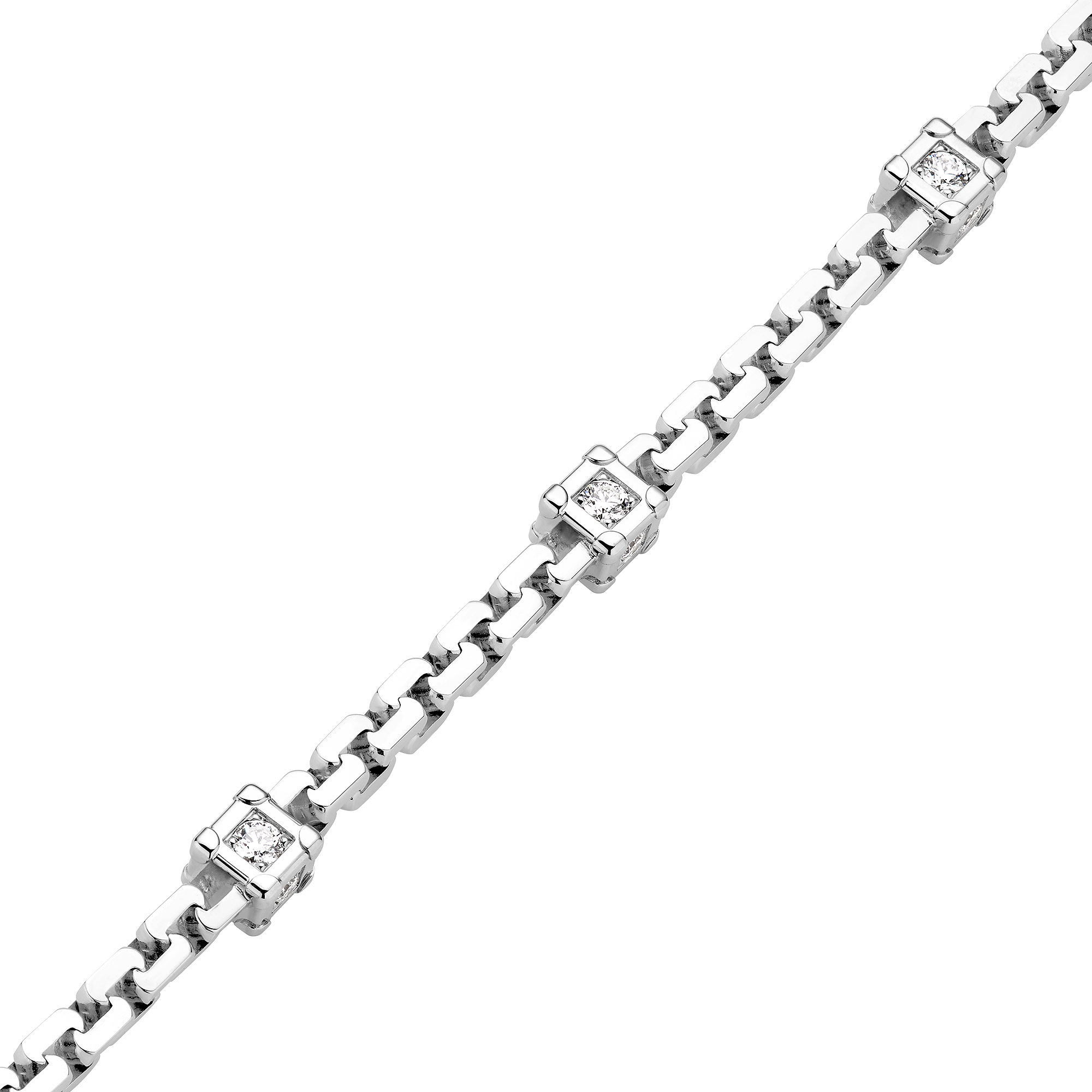 LES GASTONS VUITTON TRUNK 18K Gold Diamond Bracelet - 4