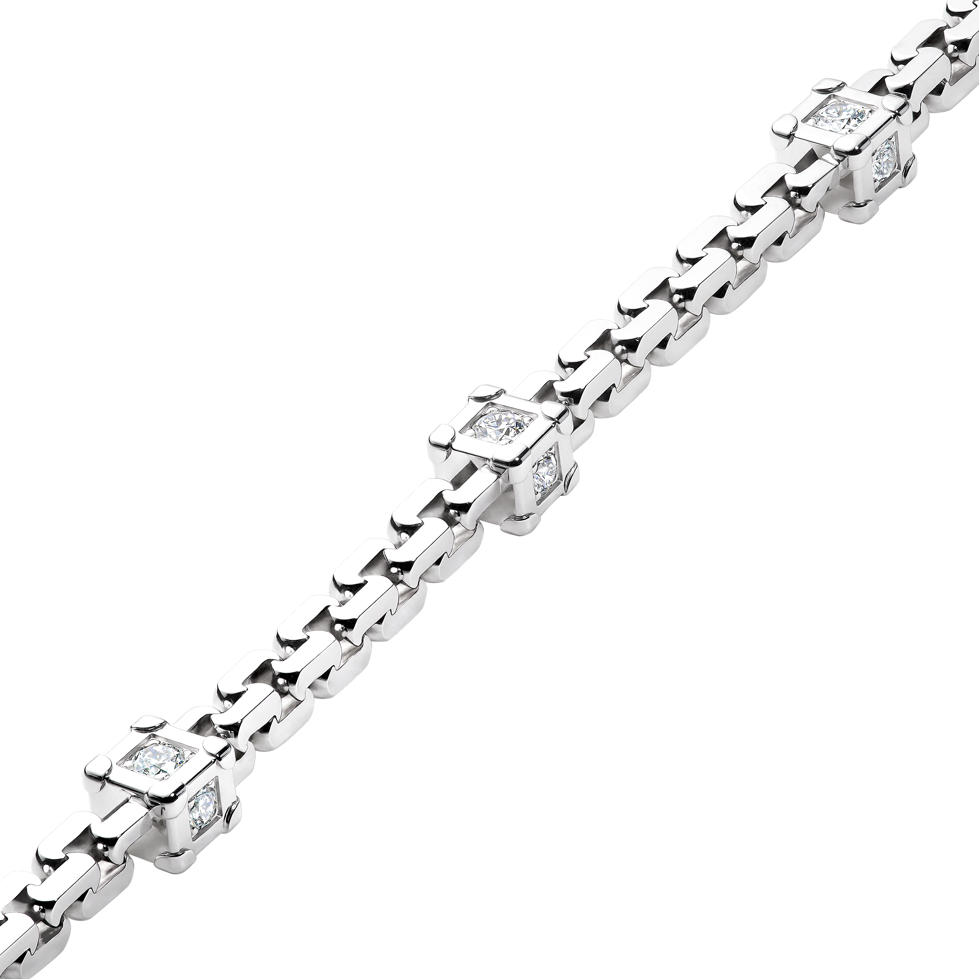 LES GASTONS VUITTON TRUNK 18K Gold Diamond Bracelet - 6