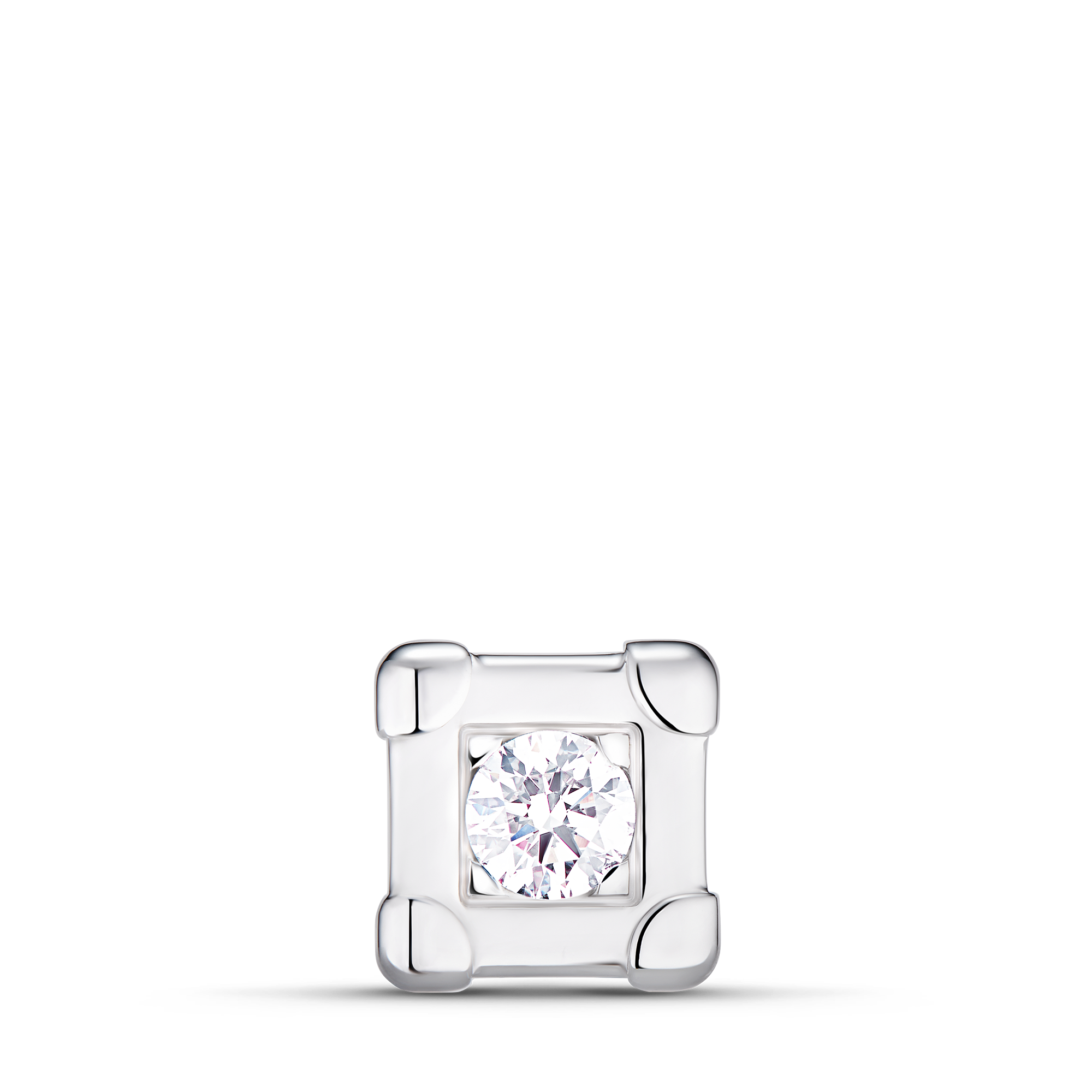 LES GASTONS VUITTON TRUNK 18K Gold Diamond Stud Earrings - 1