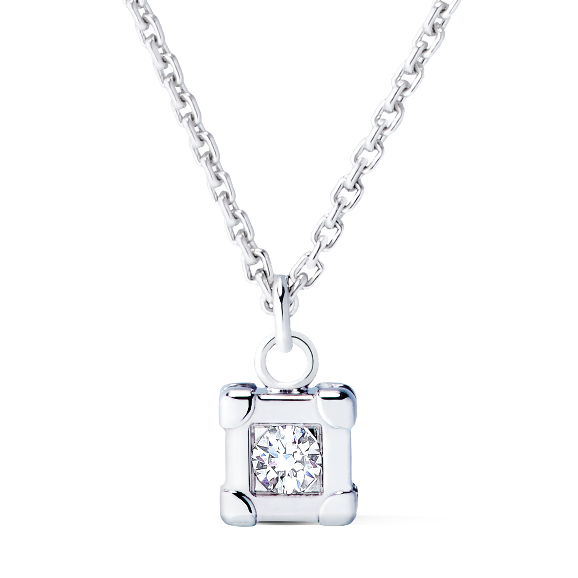 LES GASTONS VUITTON TRUNK 18K Gold Diamond Necklace - 1