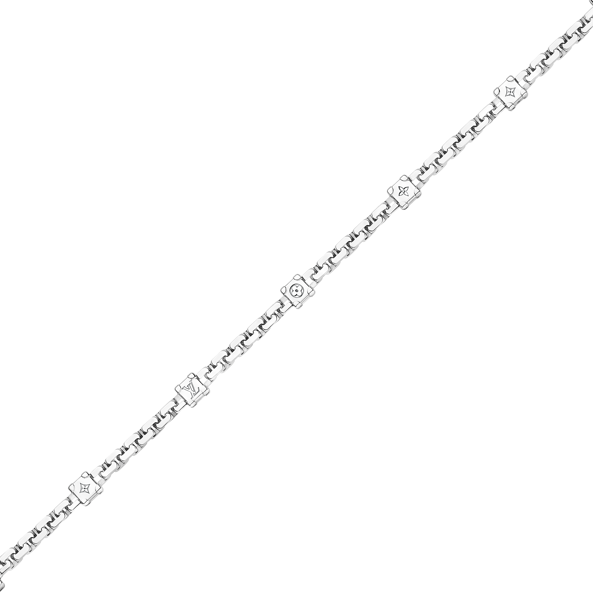 LES GASTONS VUITTON TRUNK 18K Gold Diamond Necklace - 5