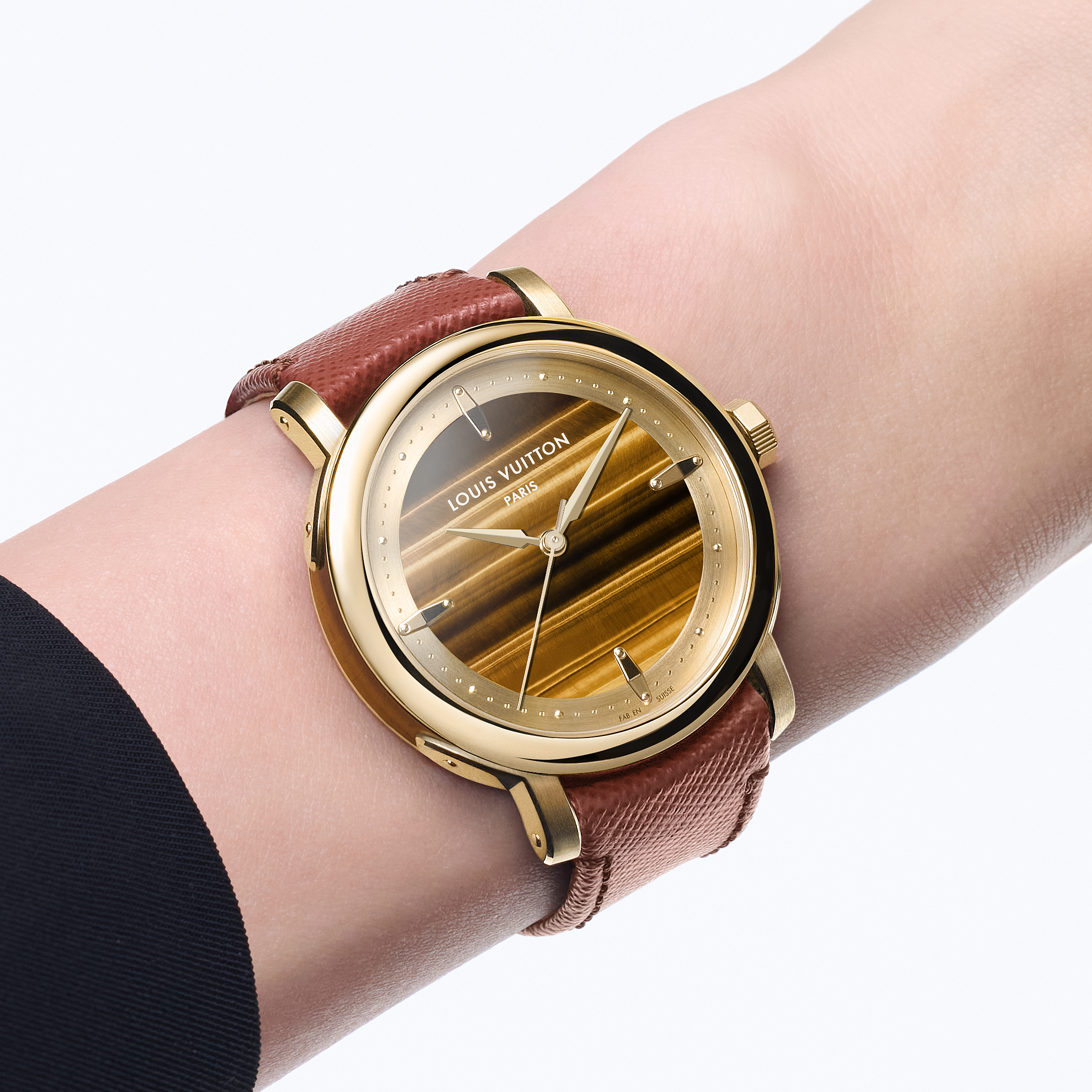 LOUIS VUITTON ESCALE 18K Gold (Yellow) Tiger Eye Automatic Watch, 40 mm - 5