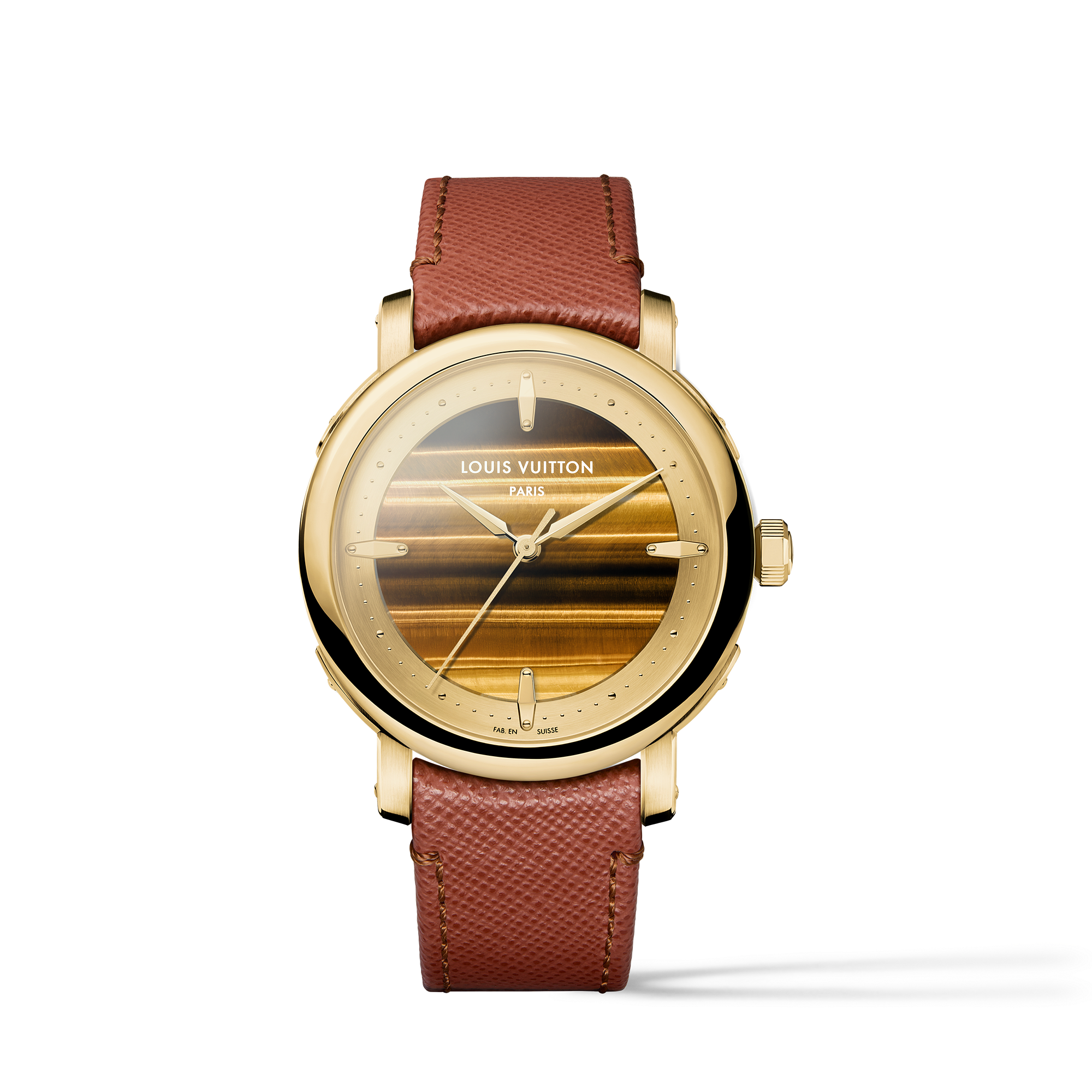 LOUIS VUITTON ESCALE 18K Gold (Yellow) Tiger Eye Automatic Watch, 40 mm - 1