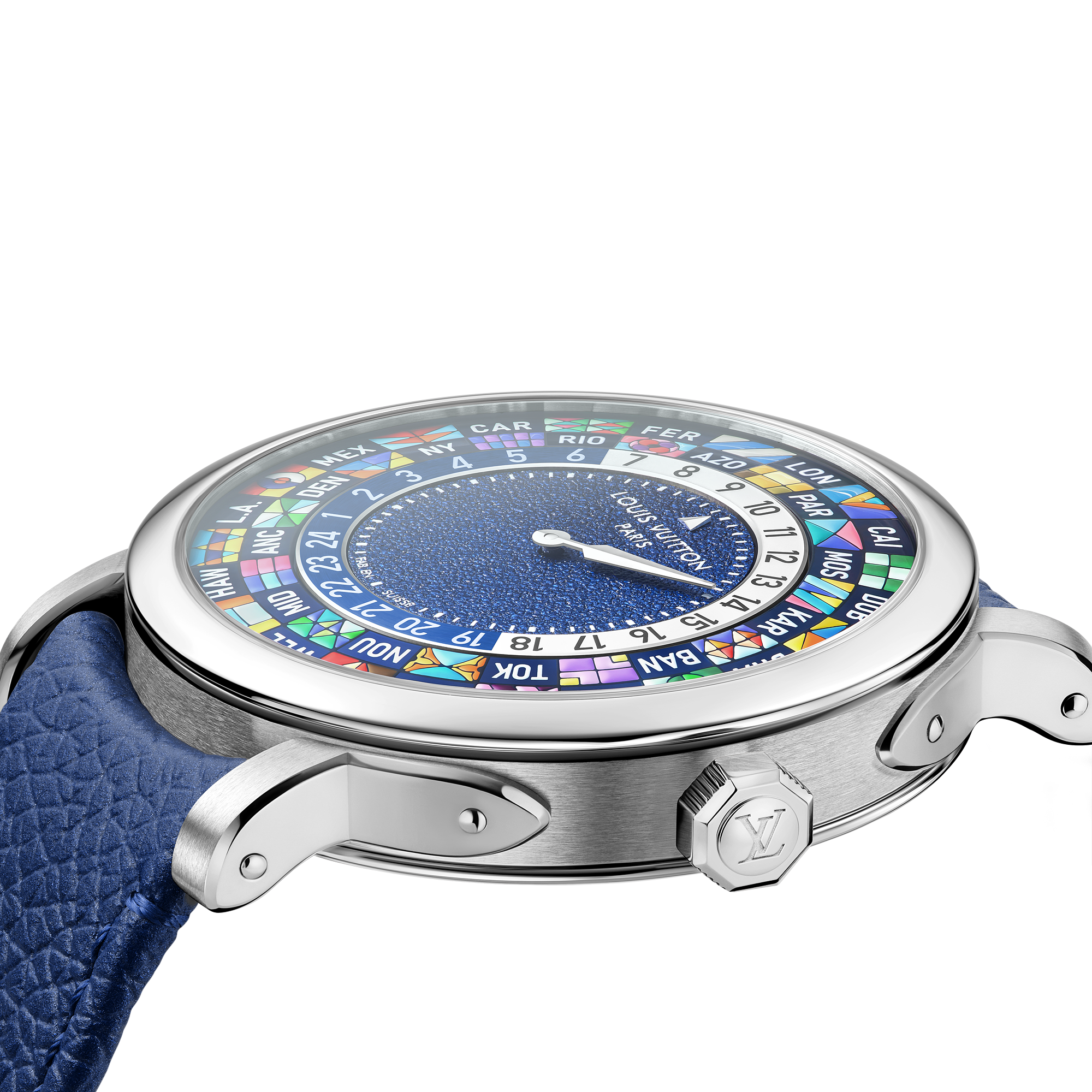 LOUIS VUITTON ESCALE WORLDTIME Platinum Automatic Watch, 40 mm - 4