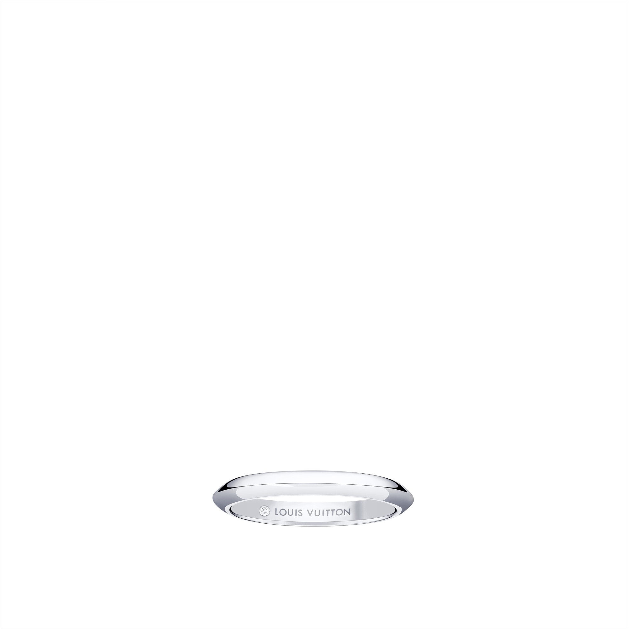 LV DIAMONDS 2.5 mm Platinum Wedding Ring - 1