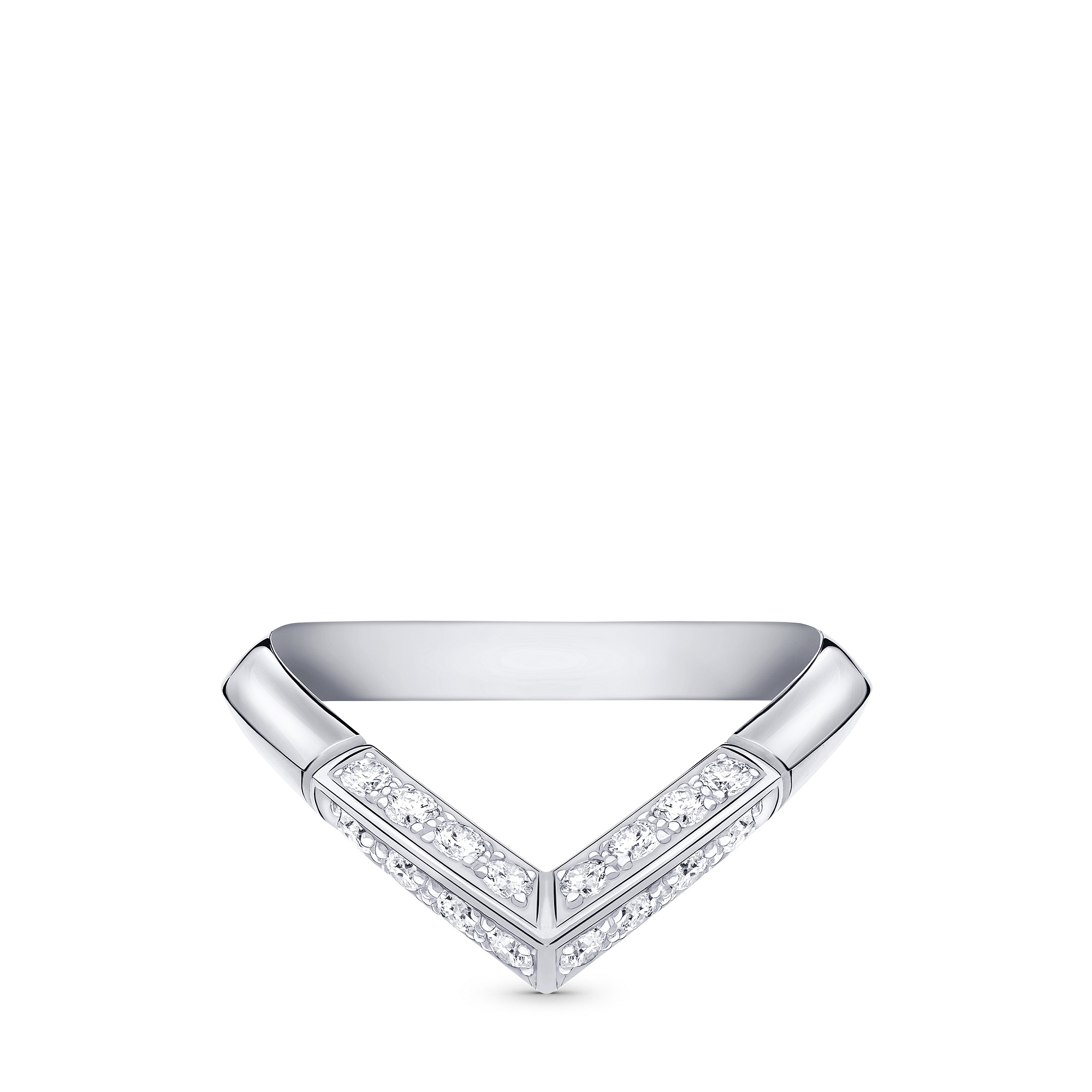 LV DIAMONDS PAVé V Platinum Ring - 1
