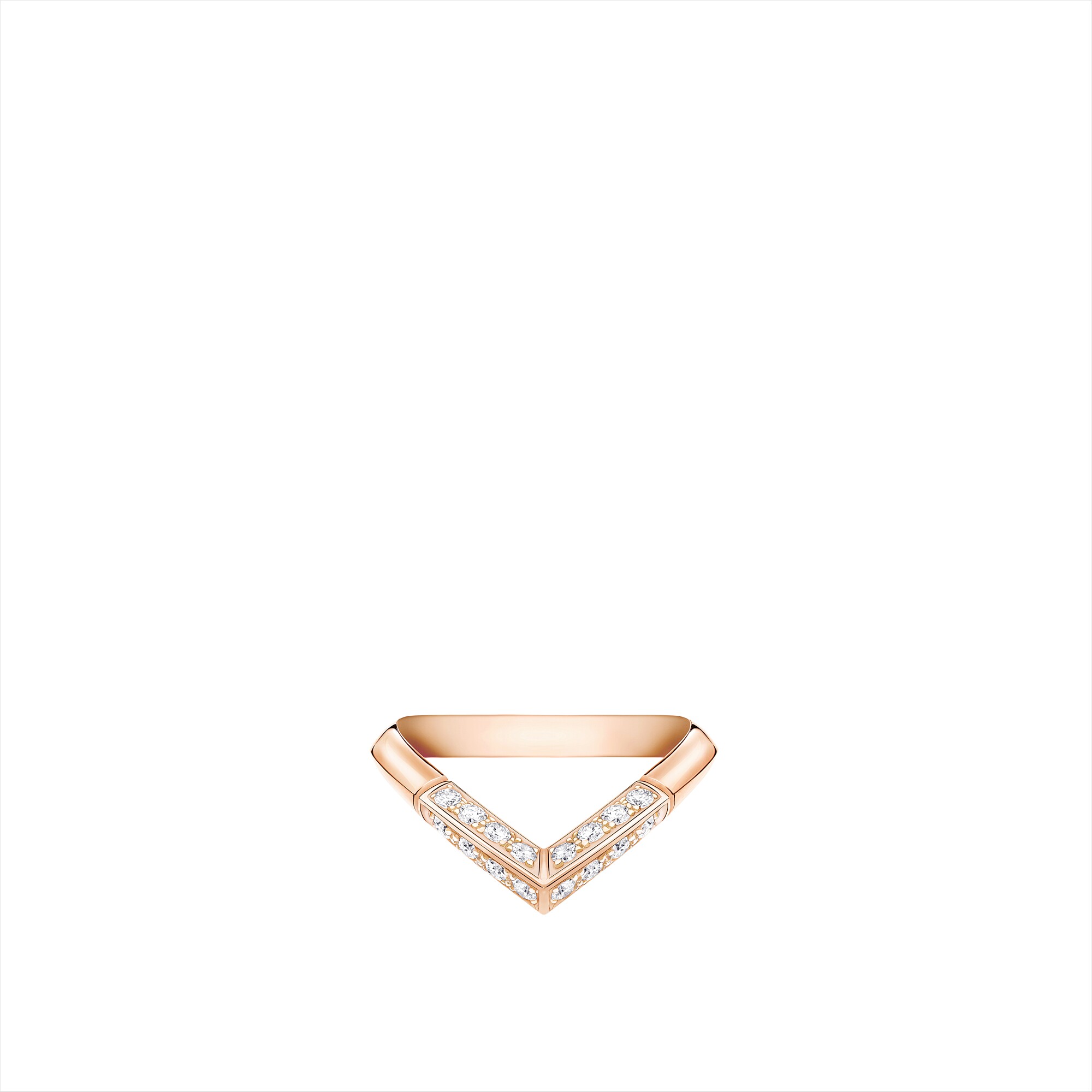 LV DIAMONDS PAVé V 18K Gold Ring - 1
