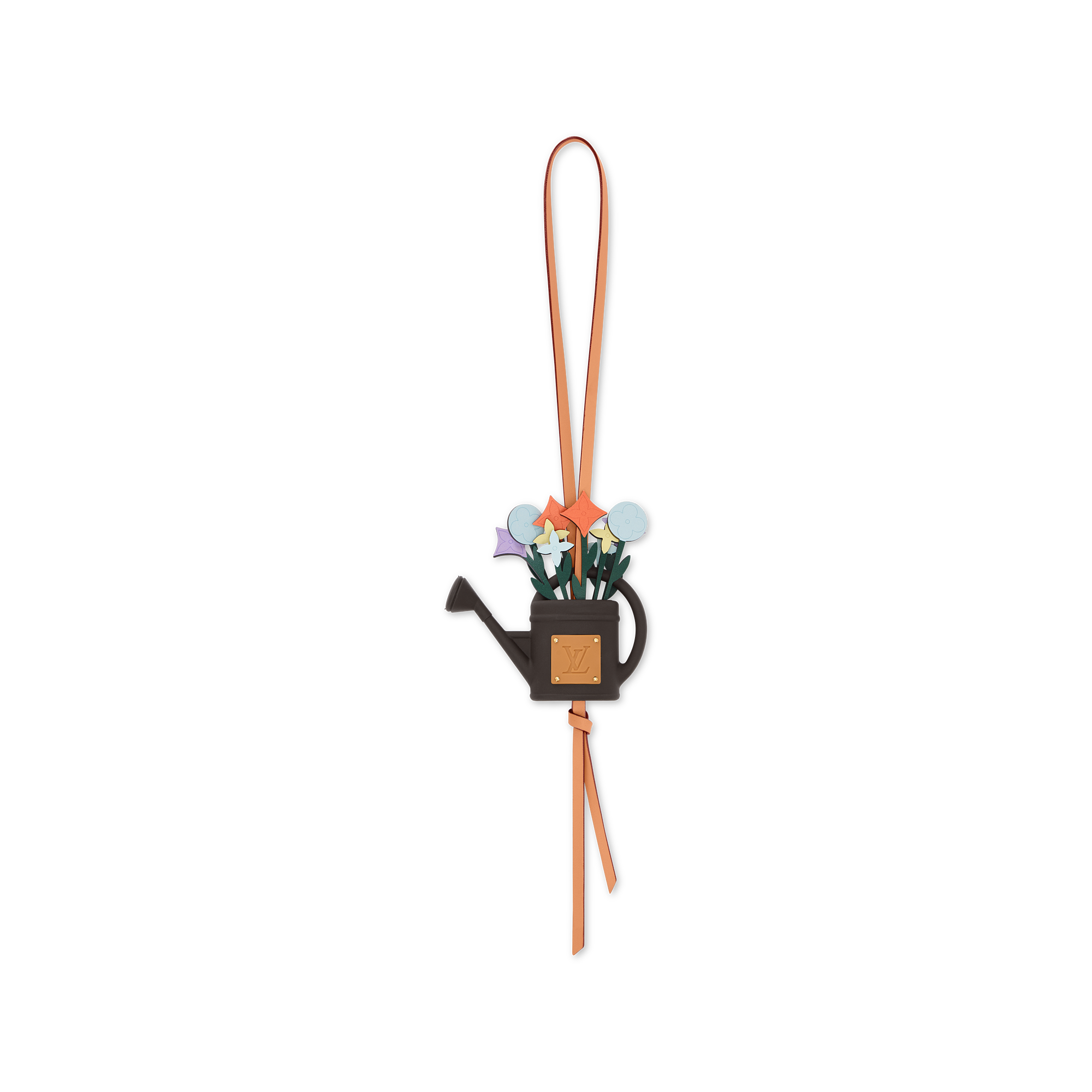 LV FLOWERS WATERING CAN BAG CHARM - 3