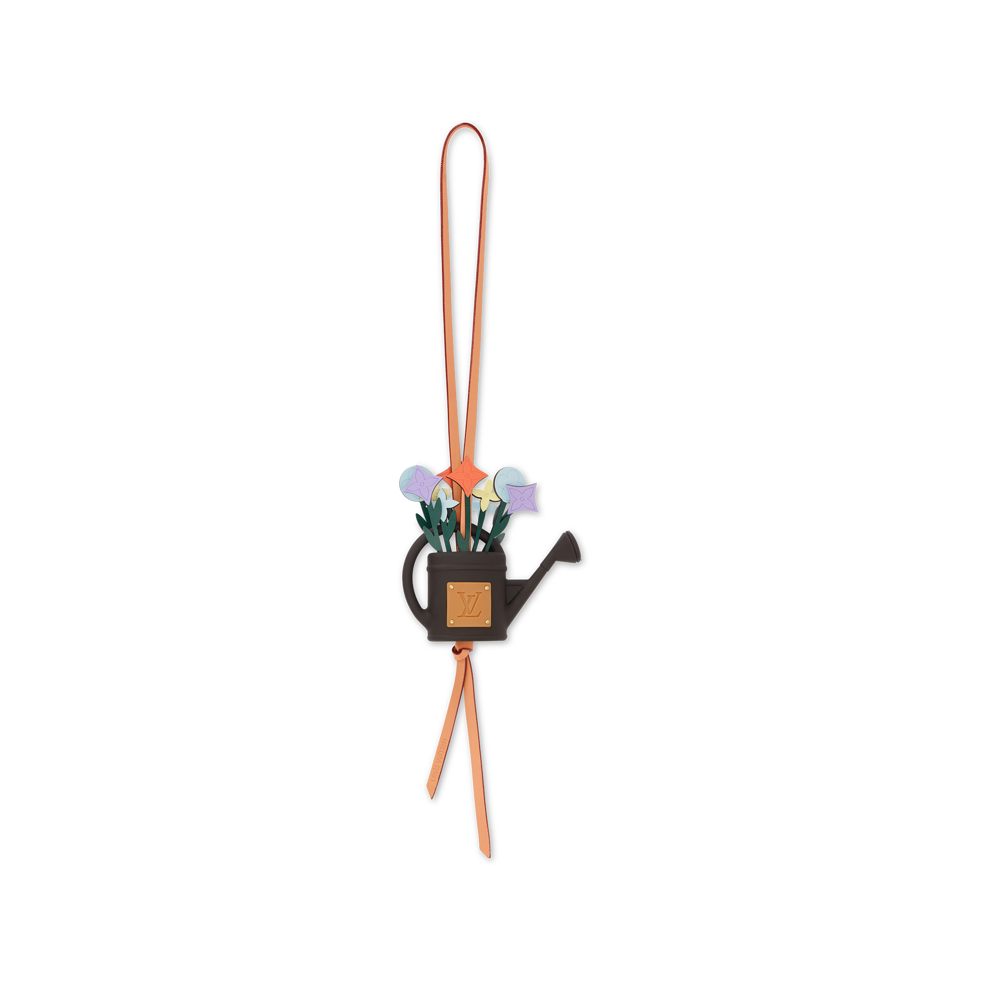 LV FLOWERS WATERING CAN BAG CHARM - 1