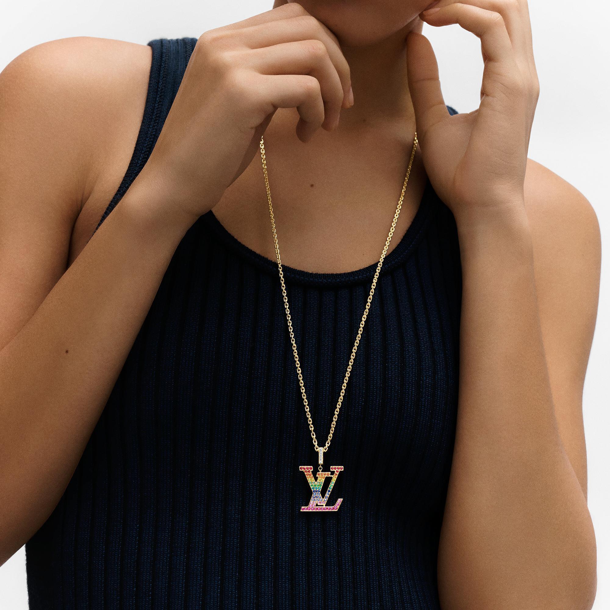 LV IDYLLE BLOSSOM LARGE 18K gold gemstone necklace - 5