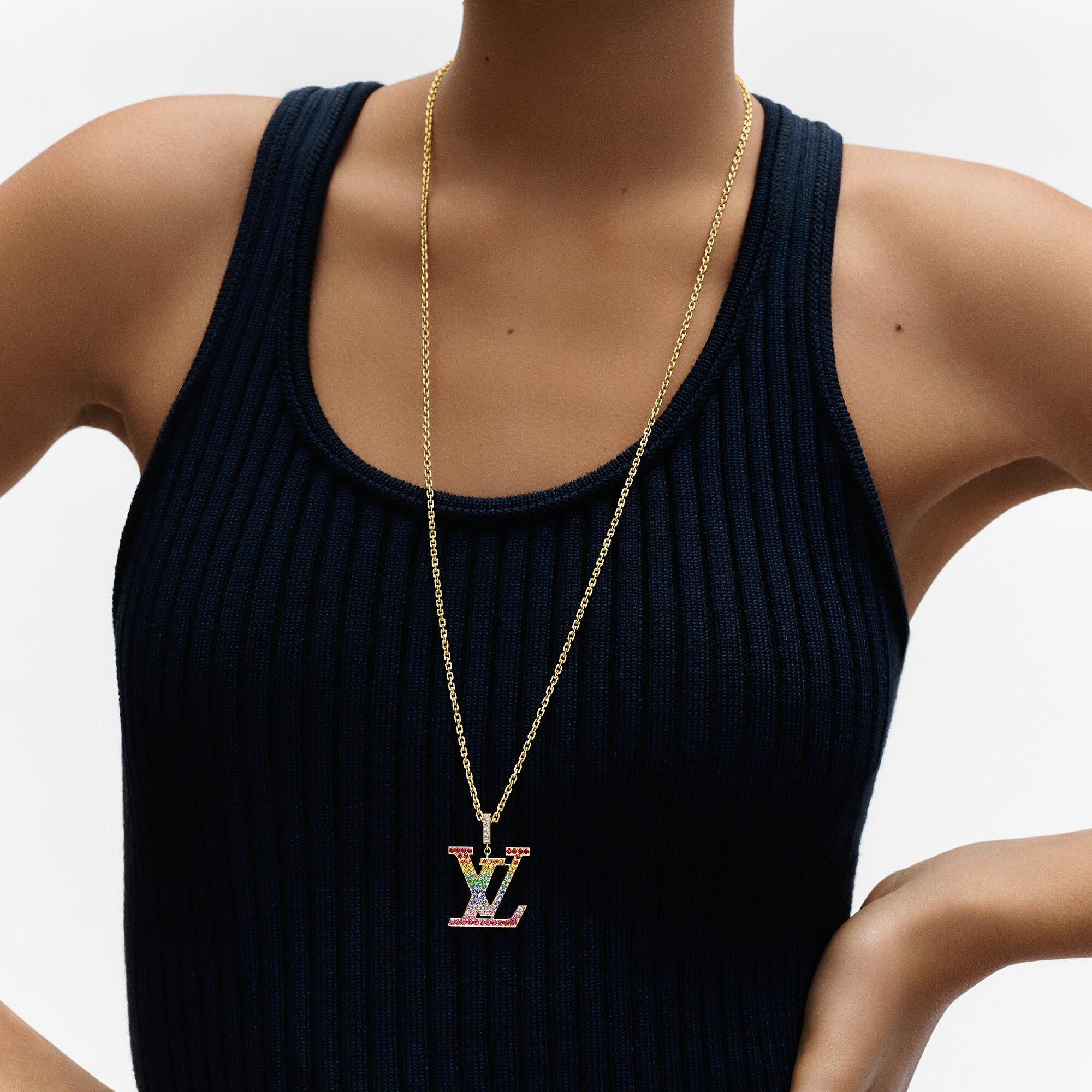 LV IDYLLE BLOSSOM LARGE 18K gold gemstone necklace - 2