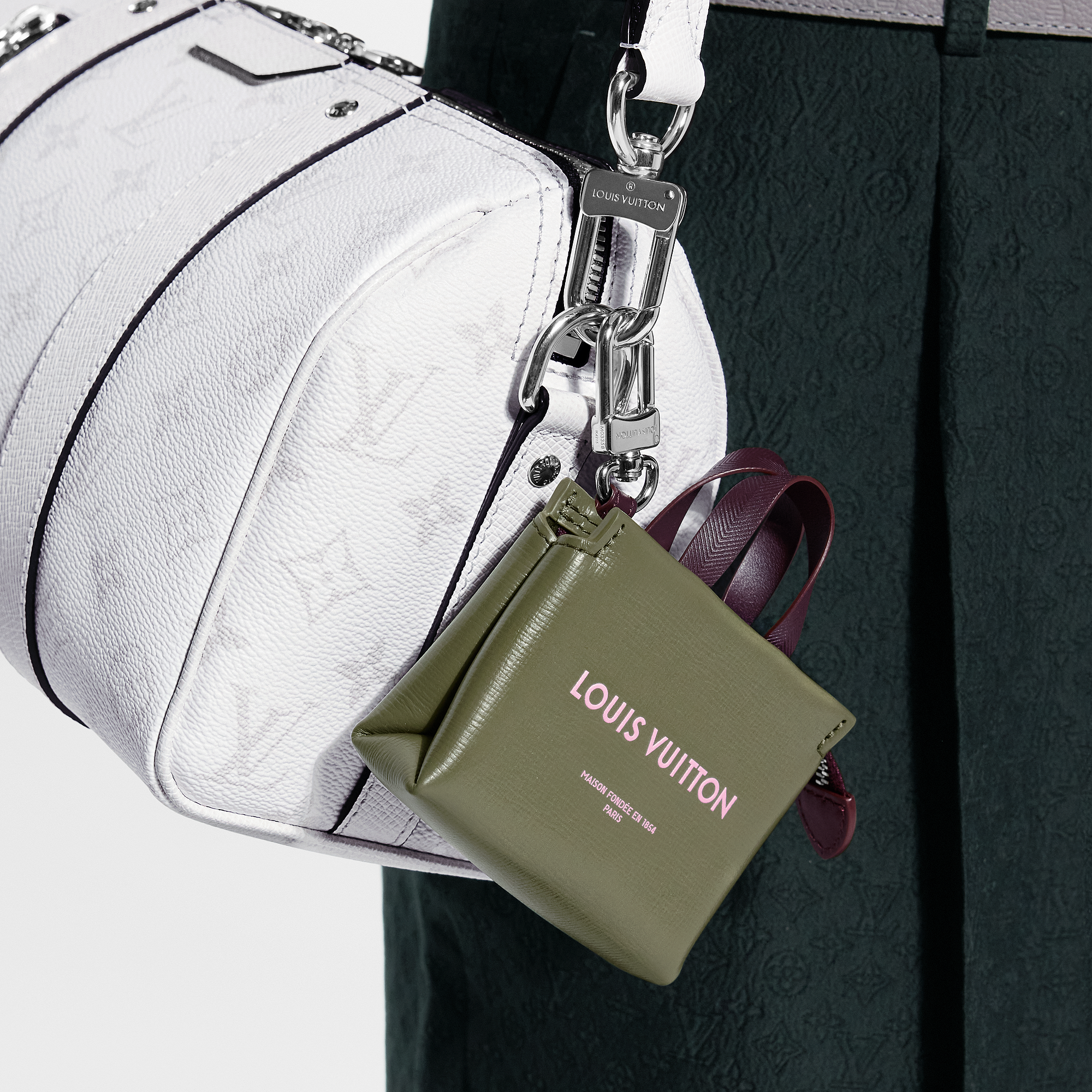 LV MINI SHOPPER TOTE bag charm - 2