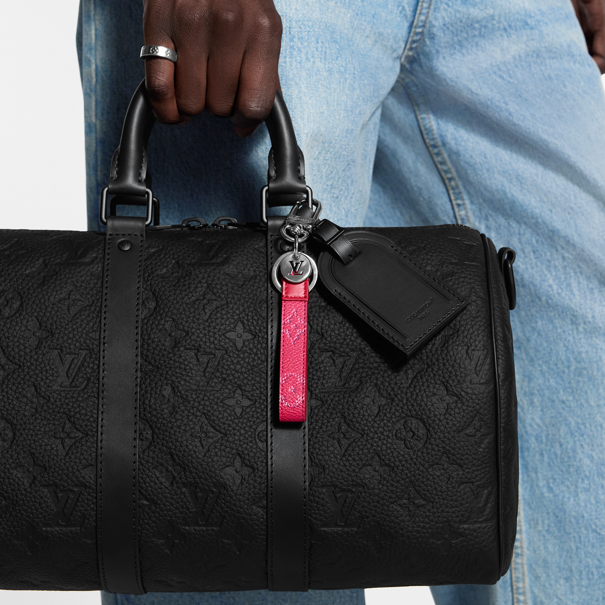 LV SLIM DRAGONNE BAG CHARM AND KEYCHAIN - 2