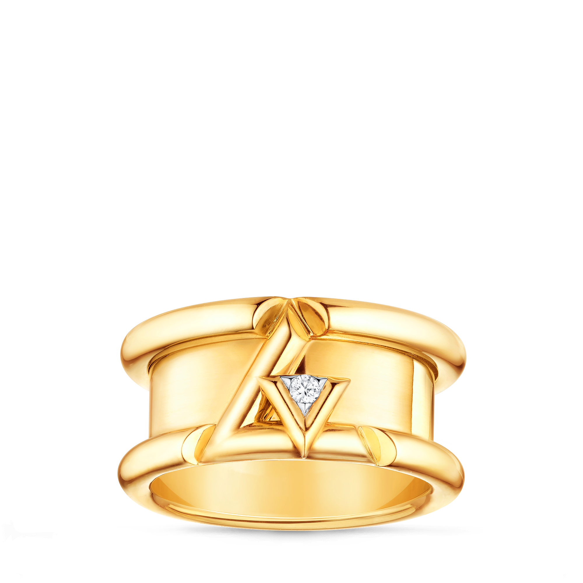 LV VOLT 18K gold diamond ring - 4