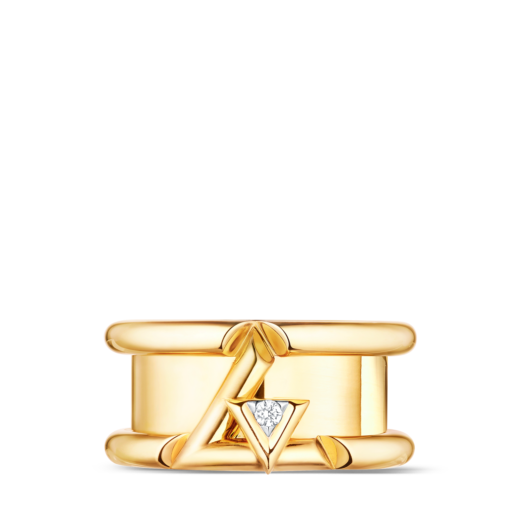 LV VOLT 18K gold diamond ring - 1