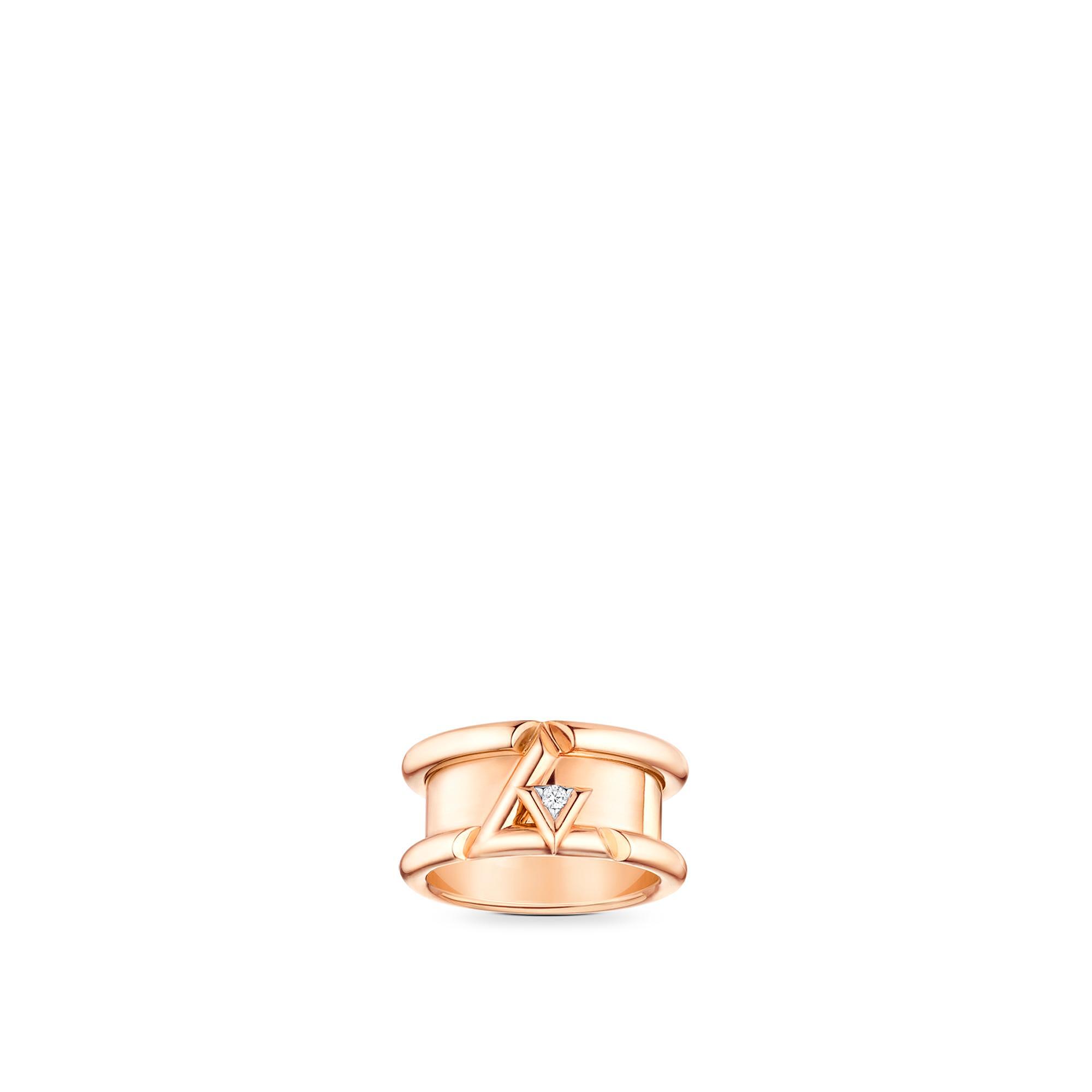 LV VOLT 18K gold diamond ring - 4