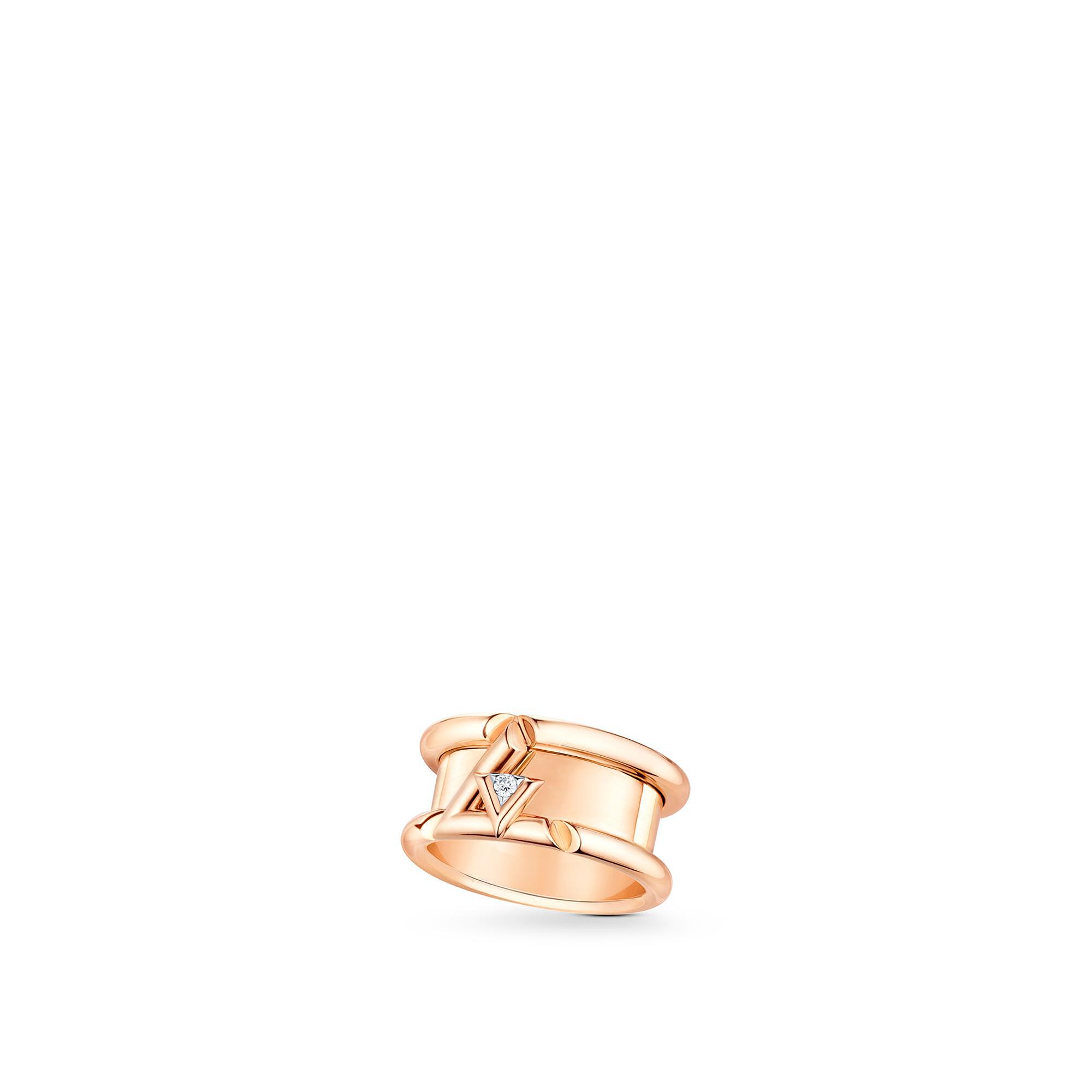 LV VOLT 18K gold diamond ring - 1