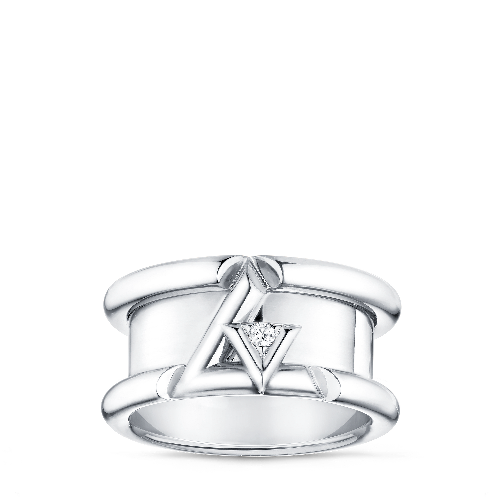 LV VOLT 18K gold diamond ring - 4