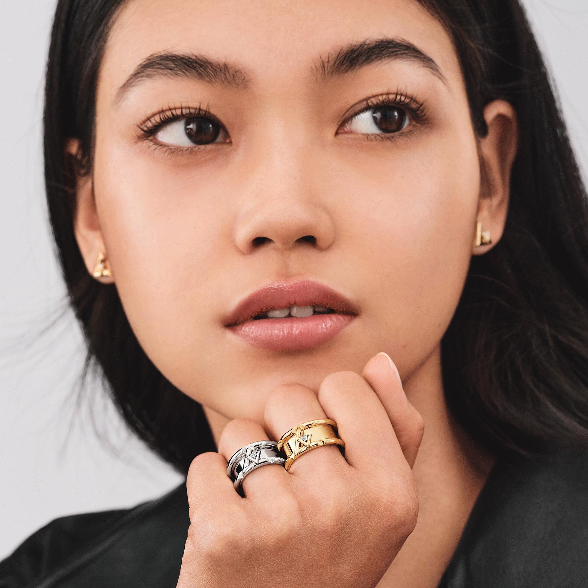 LV VOLT 18K gold diamond ring - 5