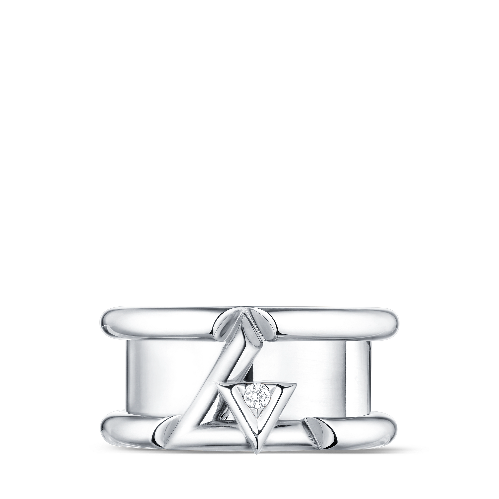LV VOLT 18K gold diamond ring - 1