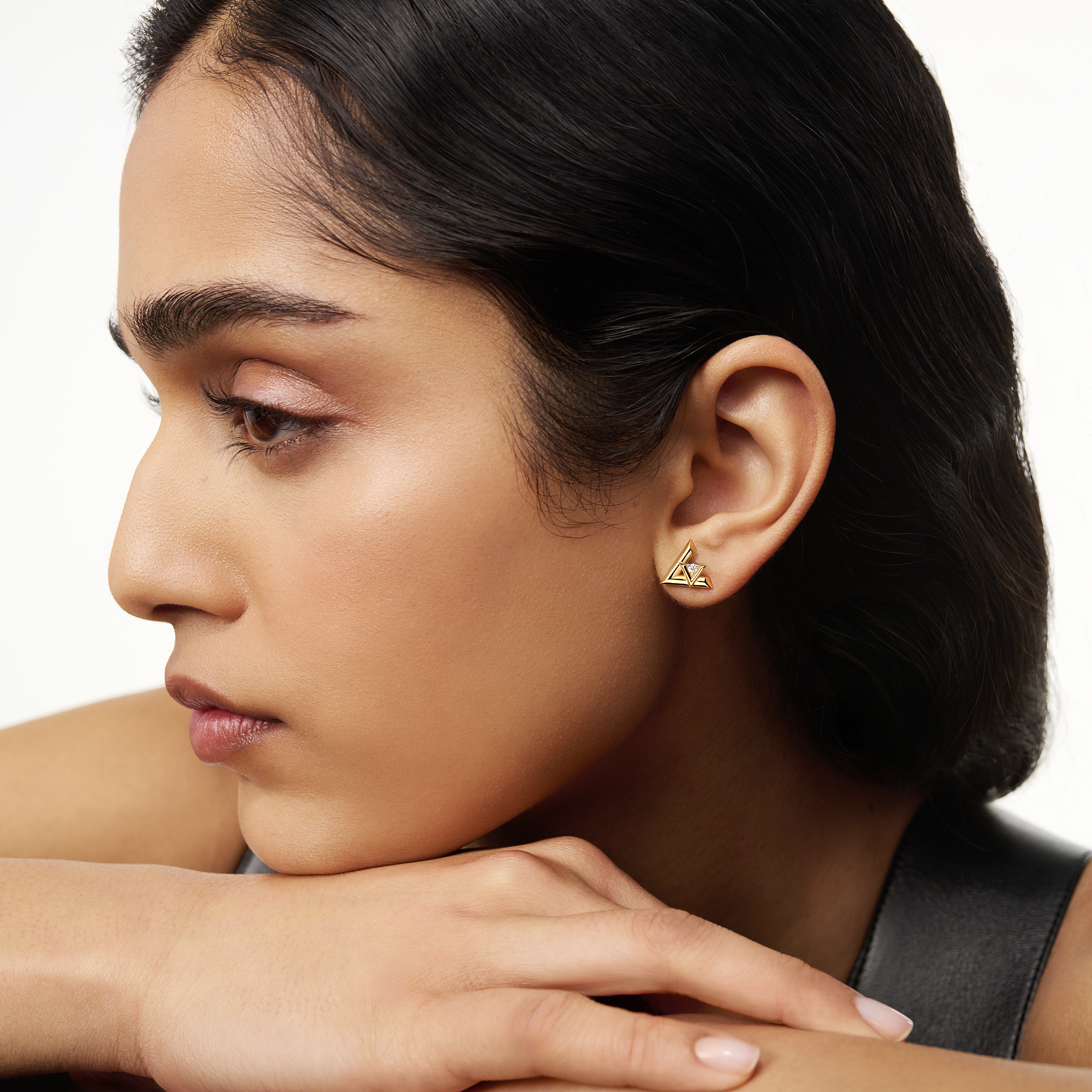 LV VOLT 18K Gold Diamond Earrings - 5