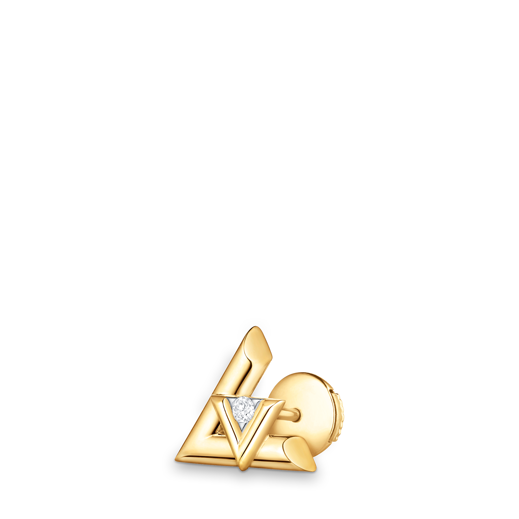 LV VOLT 18K Gold Diamond Earrings - 3