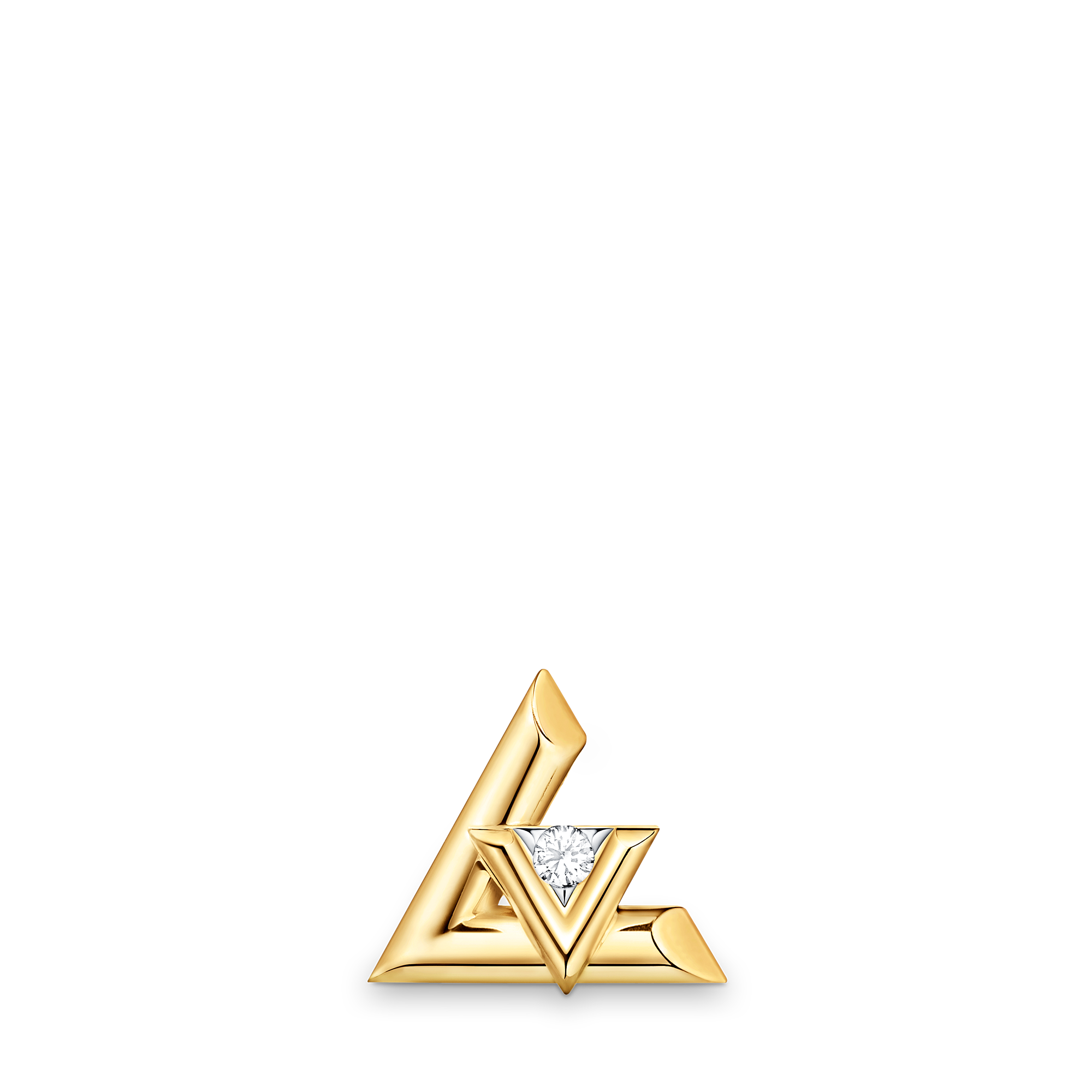 LV VOLT 18K Gold Diamond Earrings - 1