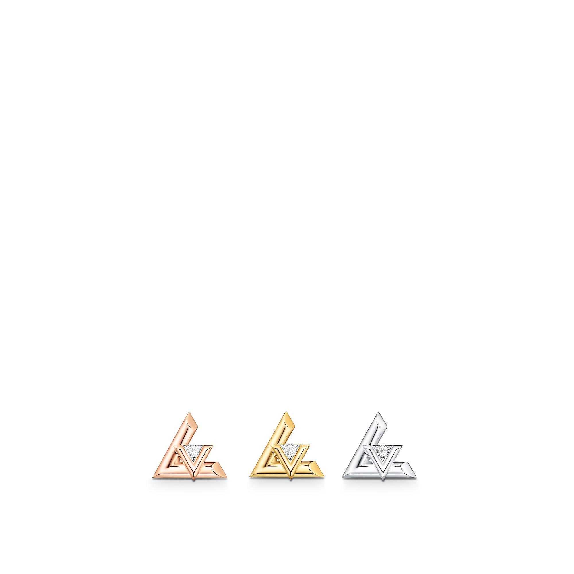 LV VOLT 18K Gold Diamond Earrings - 4