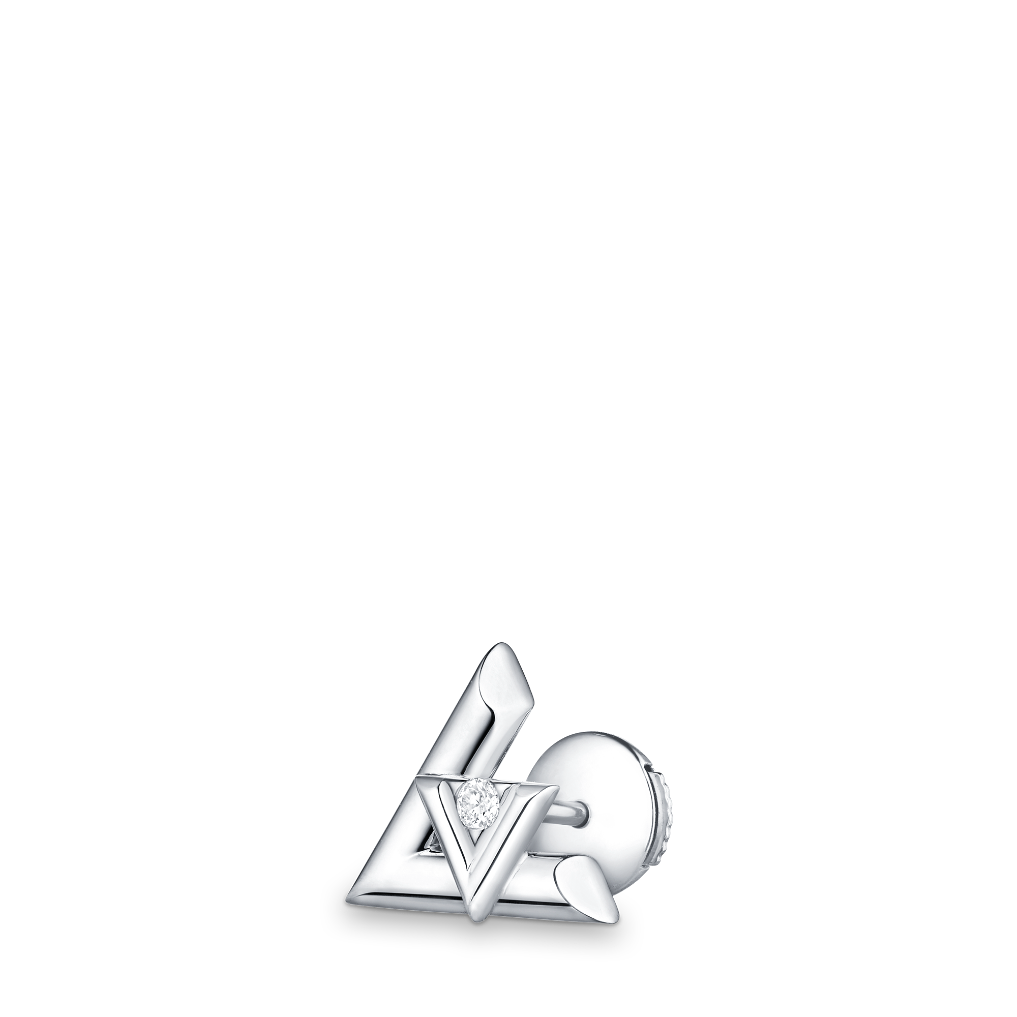 LV VOLT 18K Gold Diamond Earrings - 3