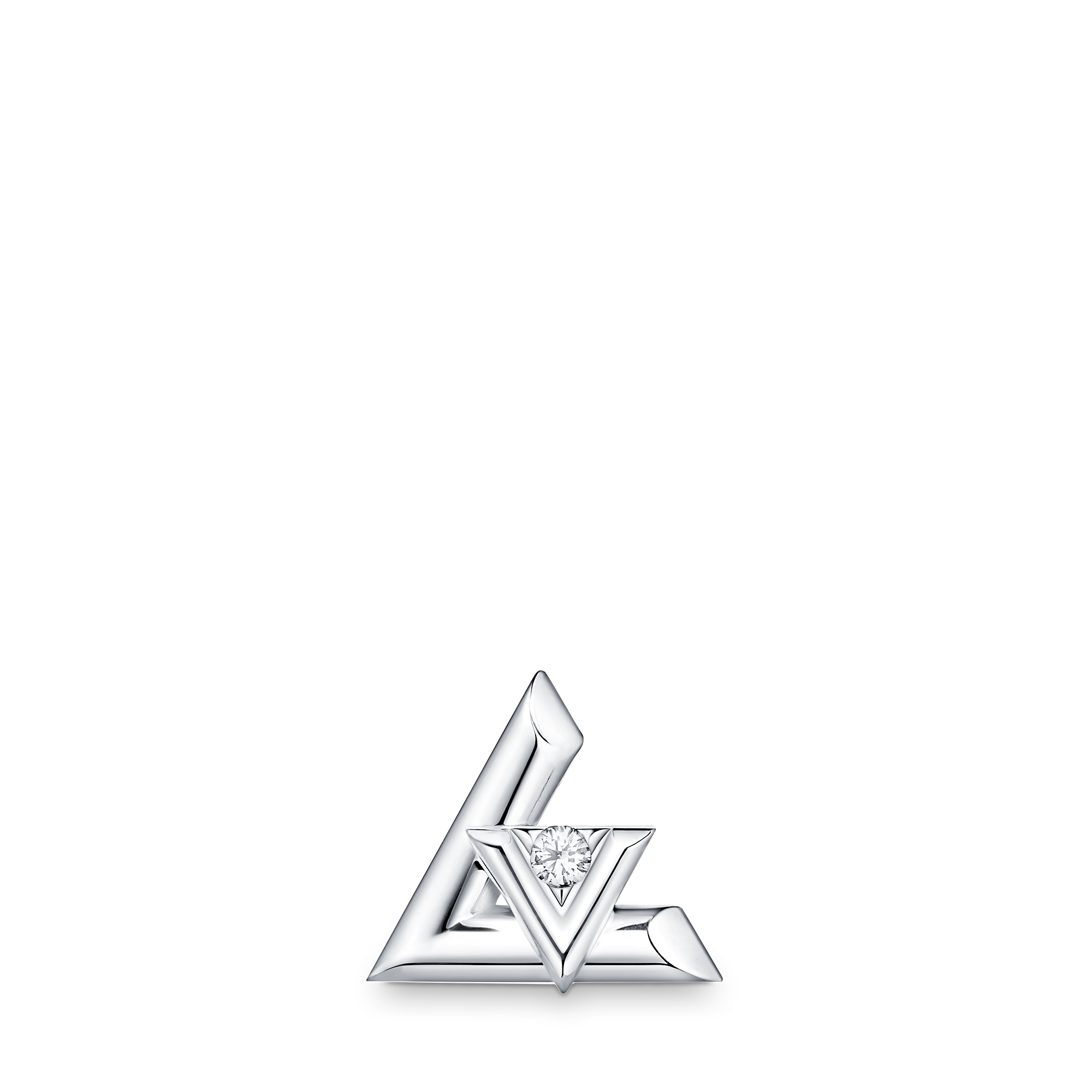 LV VOLT 18K Gold Diamond Earrings - 1