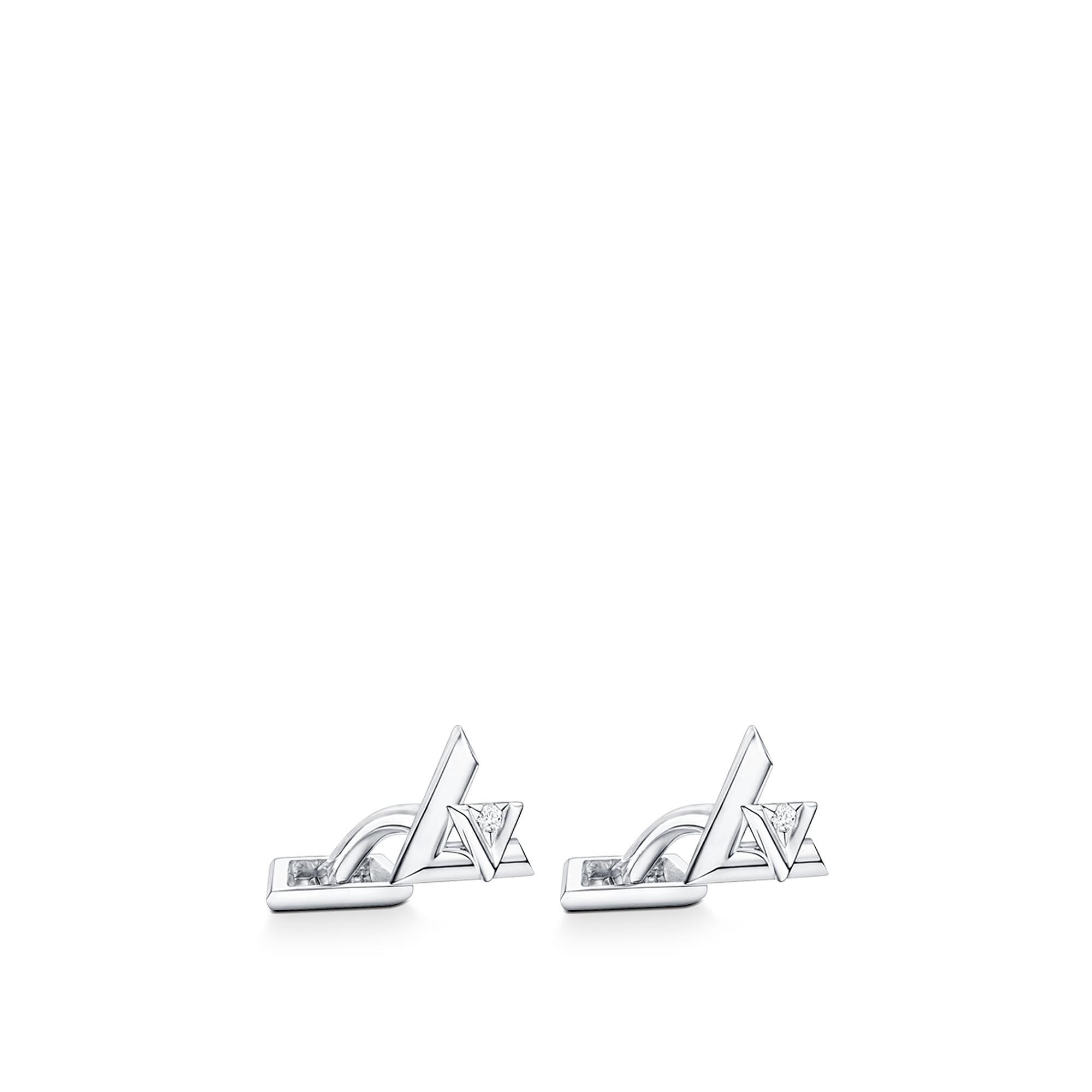 LV VOLT 18K gold diamond cufflinks - 3