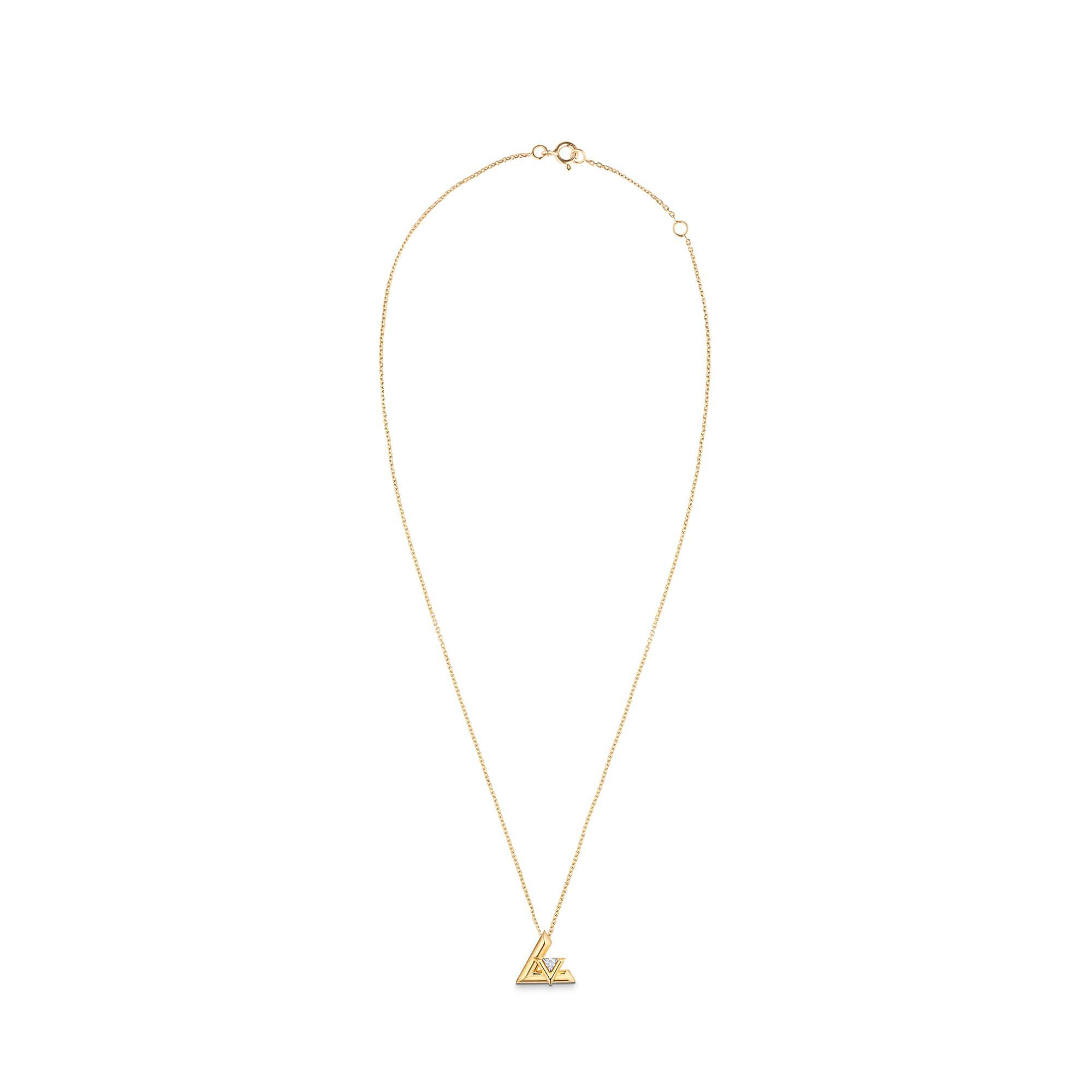 LV VOLT 18K Gold Diamond Necklace - 4