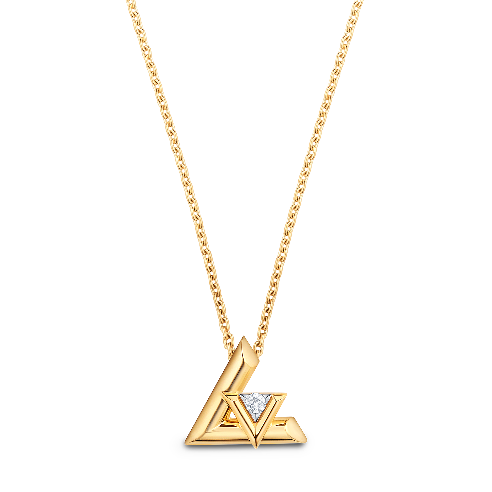 LV VOLT 18K Gold Diamond Necklace - 1