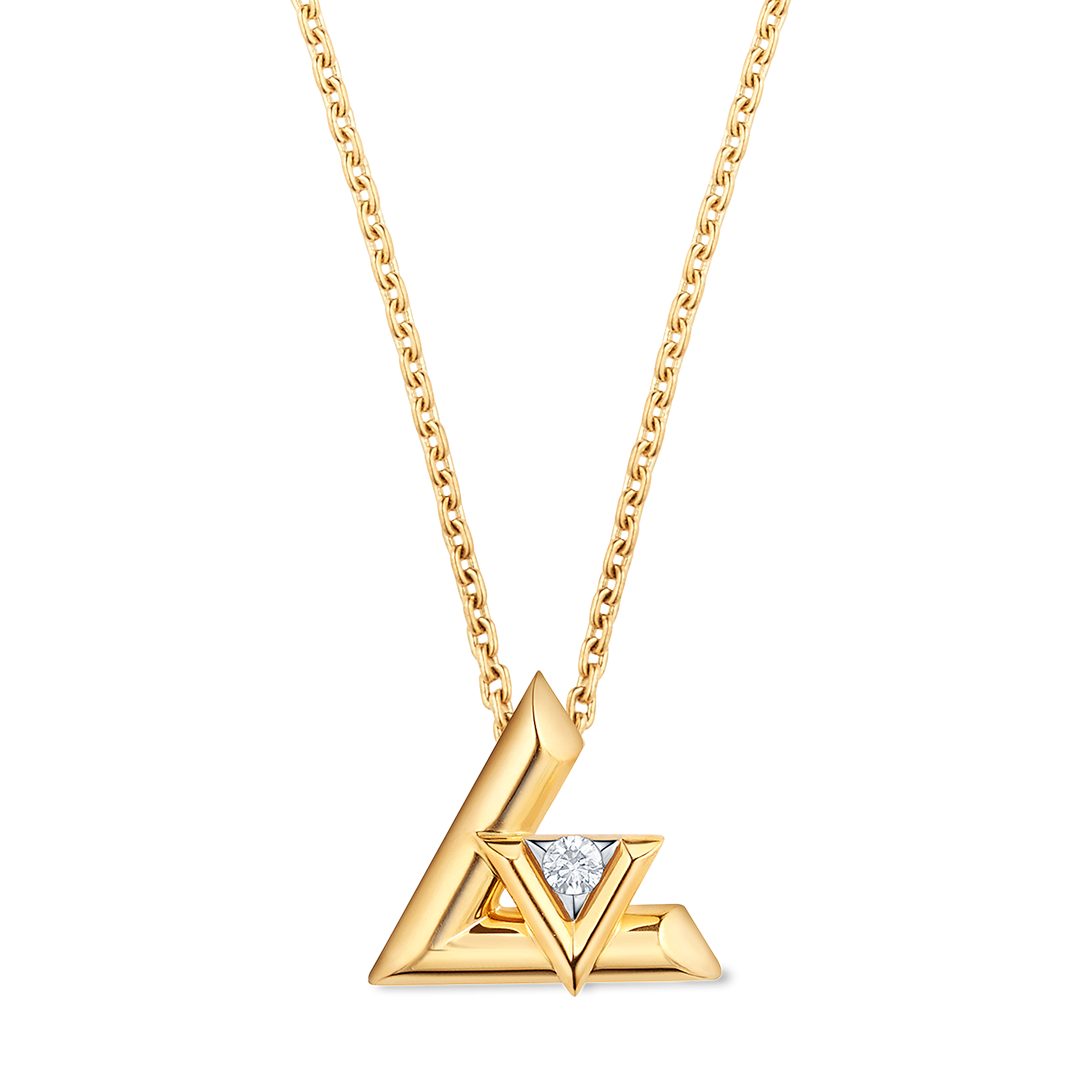 LV VOLT 18K Gold Diamond Necklace - 1