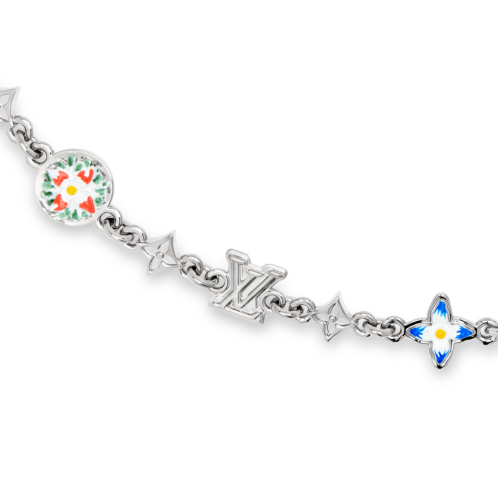 MONOGRAM FLOWER CHAIN BELT - 3