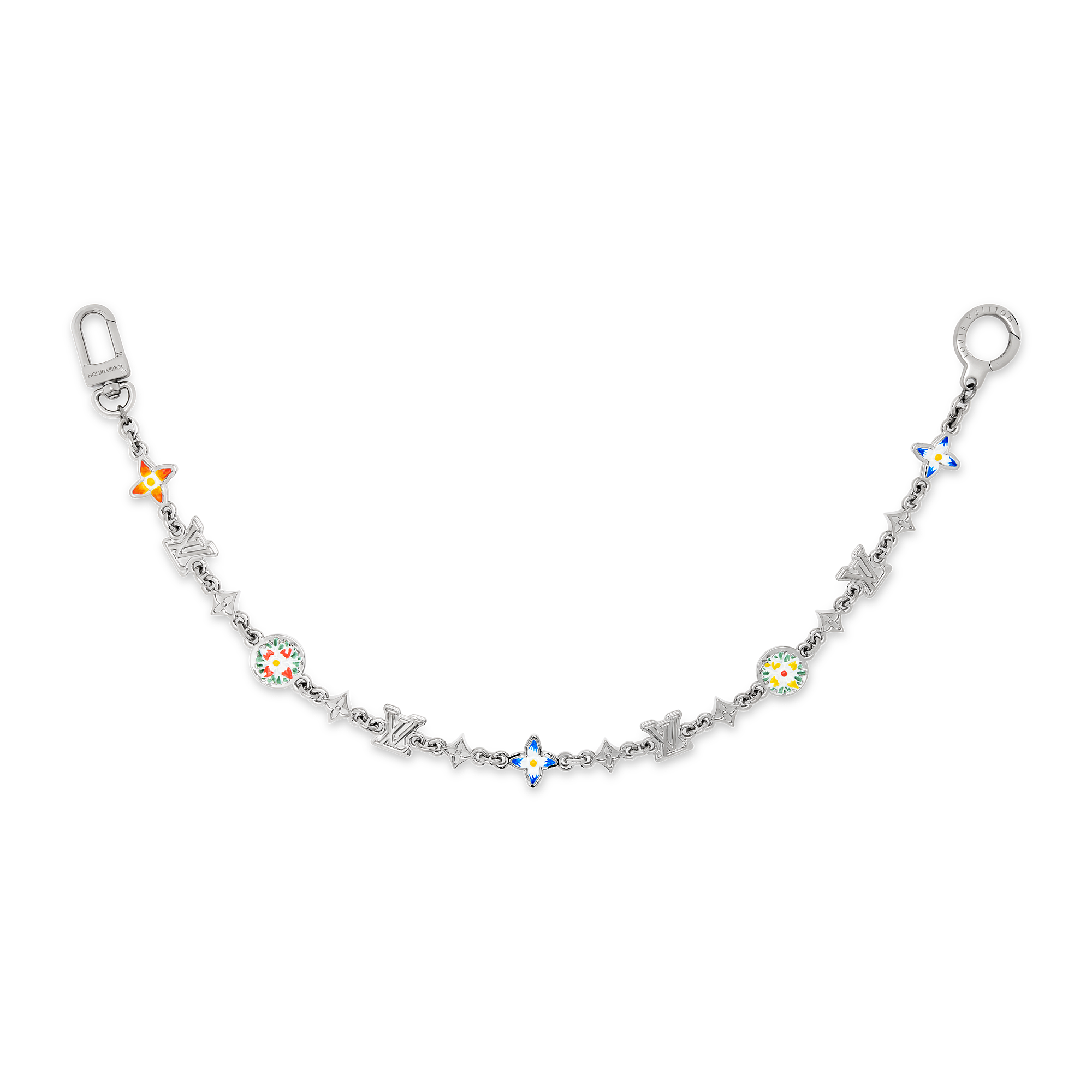 MONOGRAM FLOWER CHAIN BELT - 1